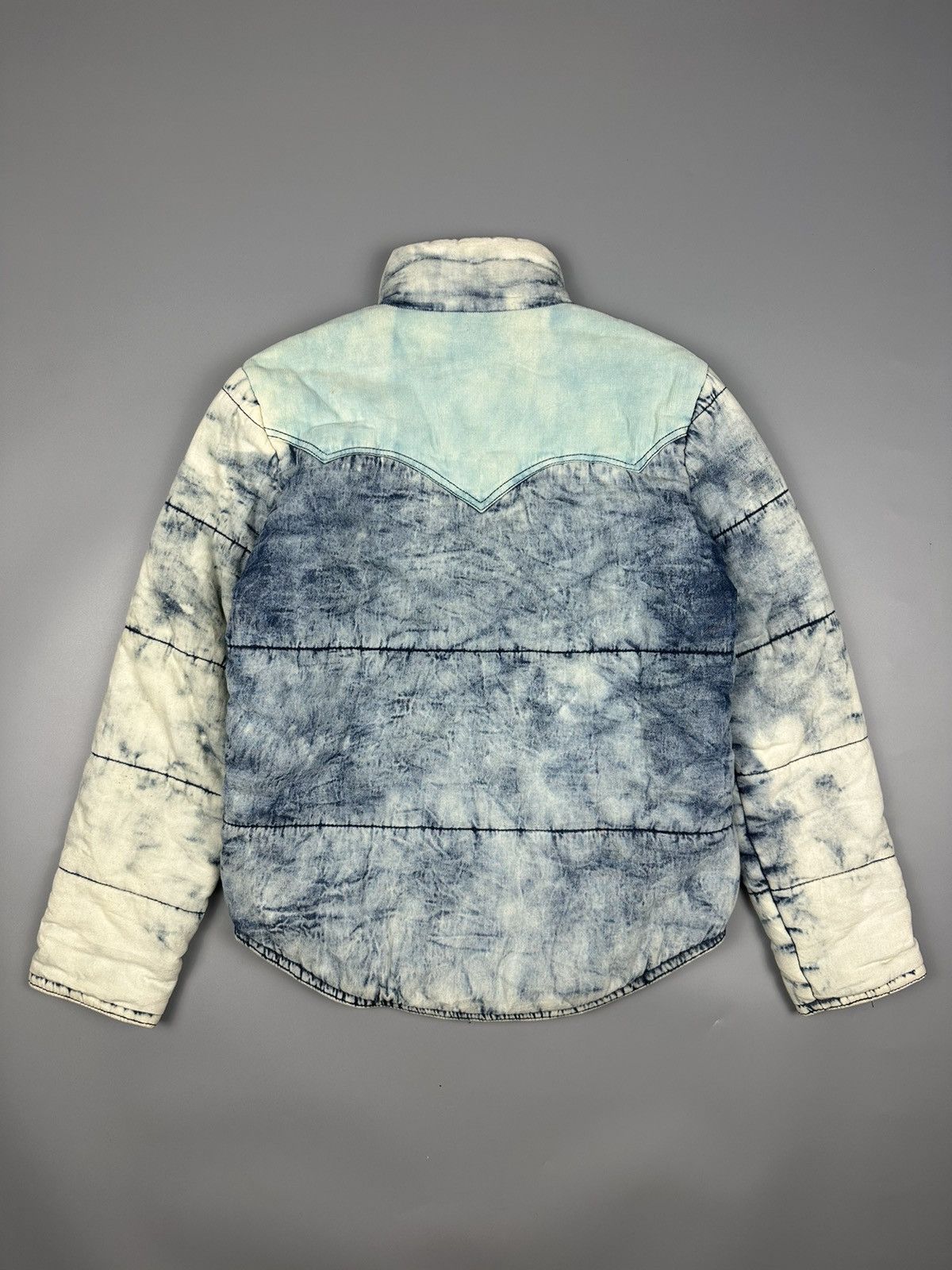 14th Addiction × If Six Was Nine Full Glow Blue Washed Puffer Jacket Size US M / EU 48-50 / 2 - 2 Thumbnail