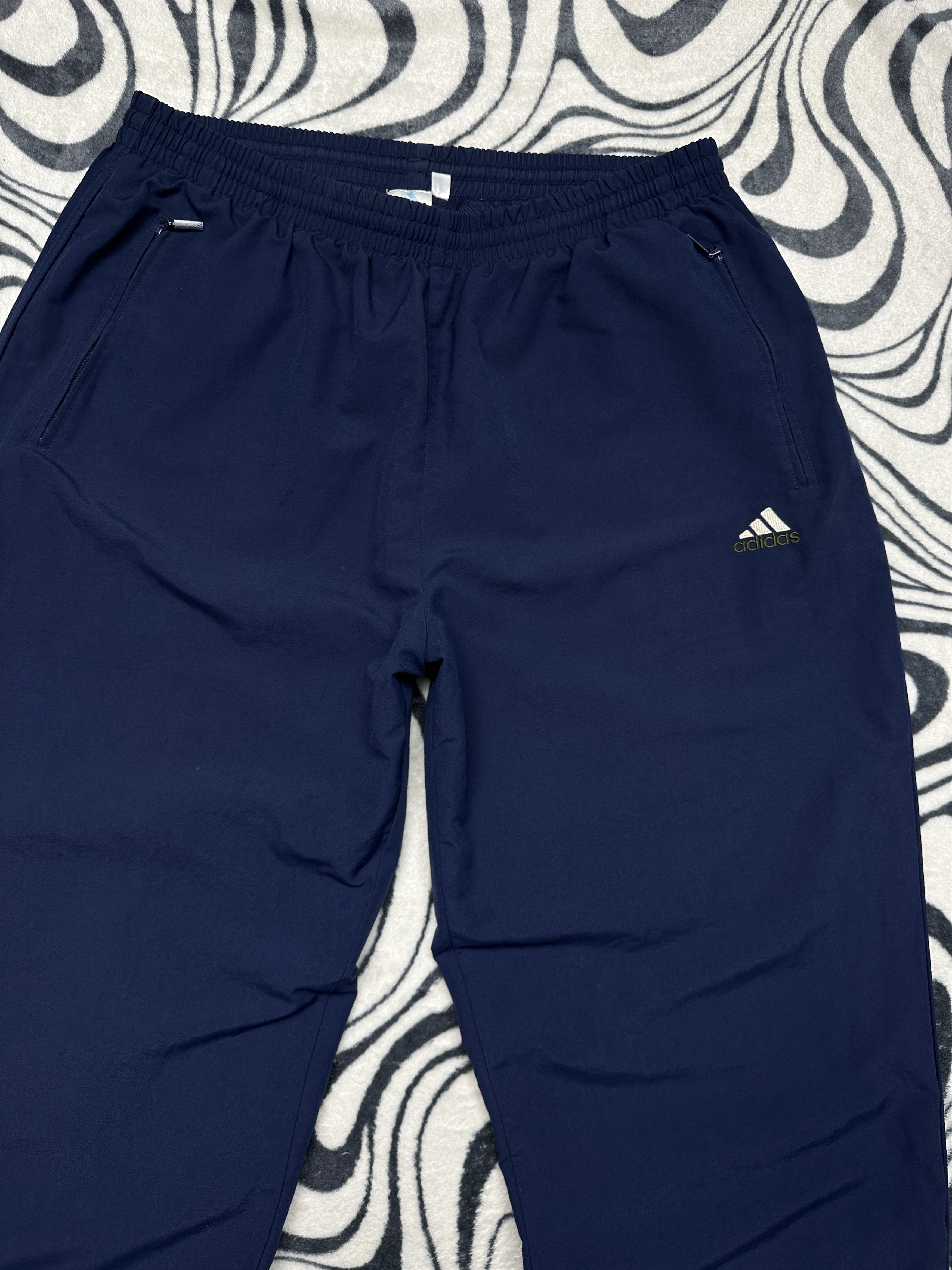 Adidas Adidas Vintage Mens Baggy Nylon Track Pants Y2K Size US 36 / EU 52 - 2 Thumbnail