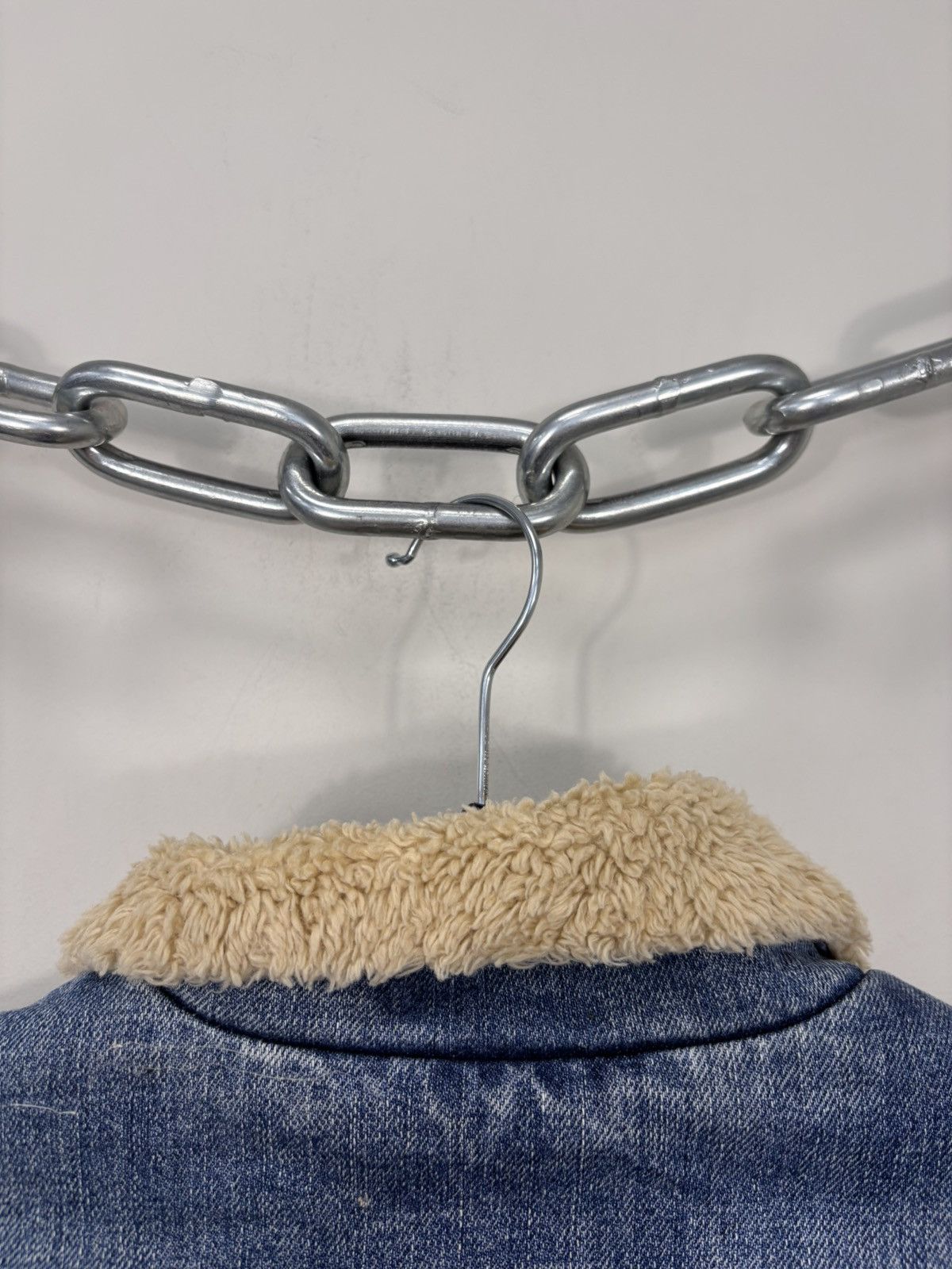 Levi's Vintage Levi’s Women’s Blue Denim Sherpa Jacket Size M / US 6-8 / IT 42-44 - 17 Thumbnail