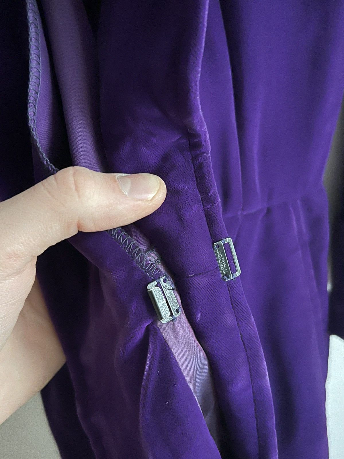 Saint Laurent Paris Saint Laurent Rive Gauche velours button up dress Size S / US 4 / IT 40 - 7 Thumbnail