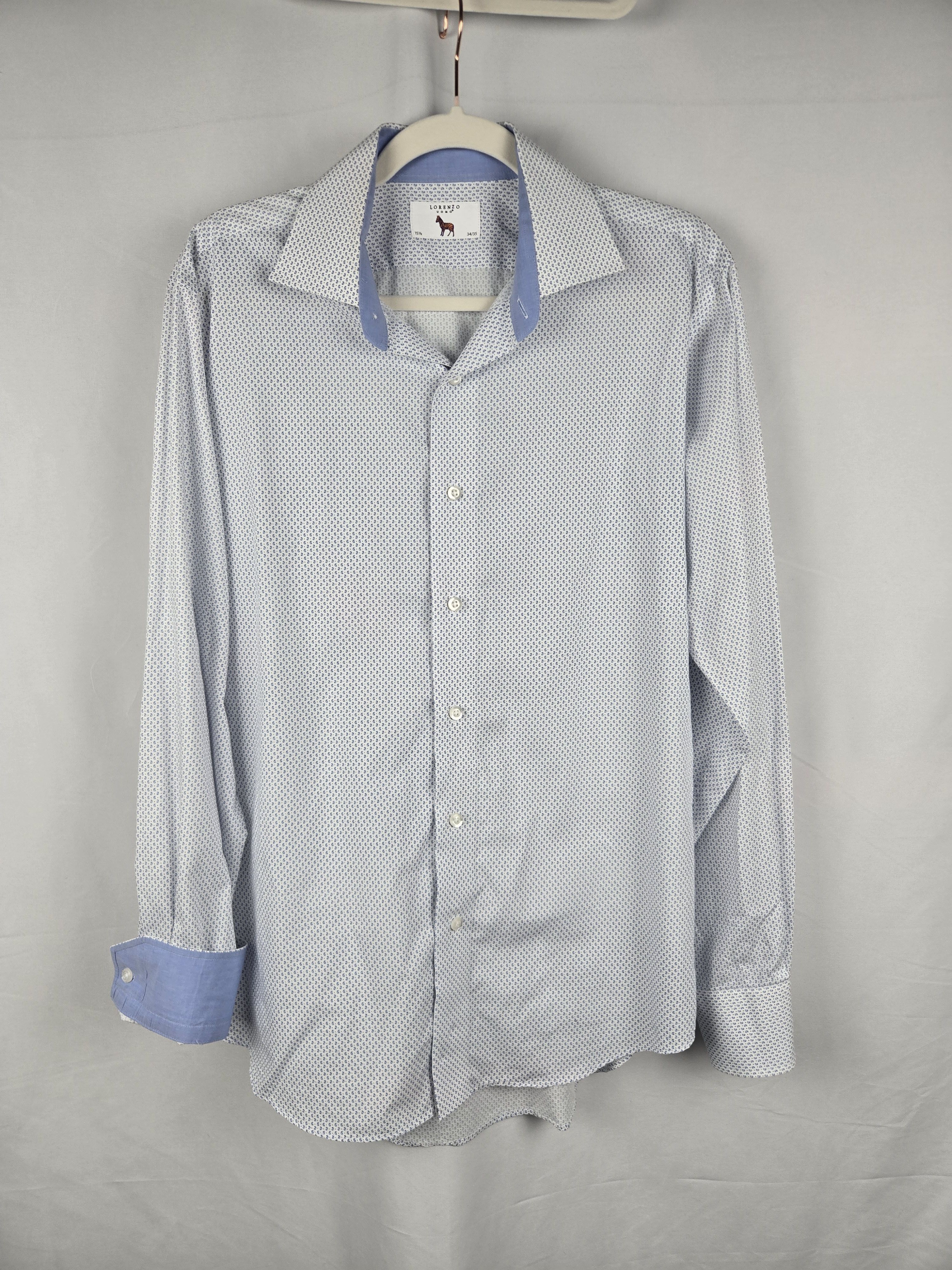 Lorenzo Uomo Lorenzo Uomo stylish micro-pattern long sleeve shirt Size US L / EU 52-54 / 3 - 1 Thumbnail