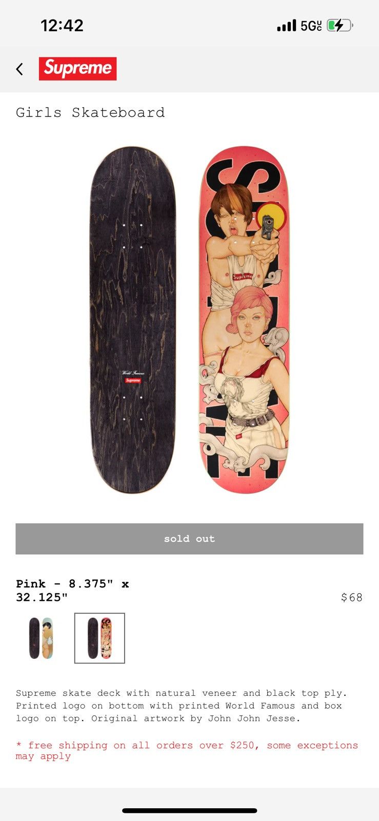 Supreme Supreme girls skateboard Size ONE SIZE - 1 Preview