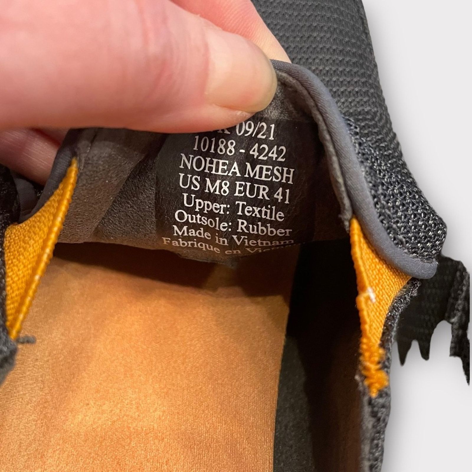Olukai OLUKAI mens nohea mesh slip-on shoes gray & orange Size US 8 / EU 41 - 3 Thumbnail