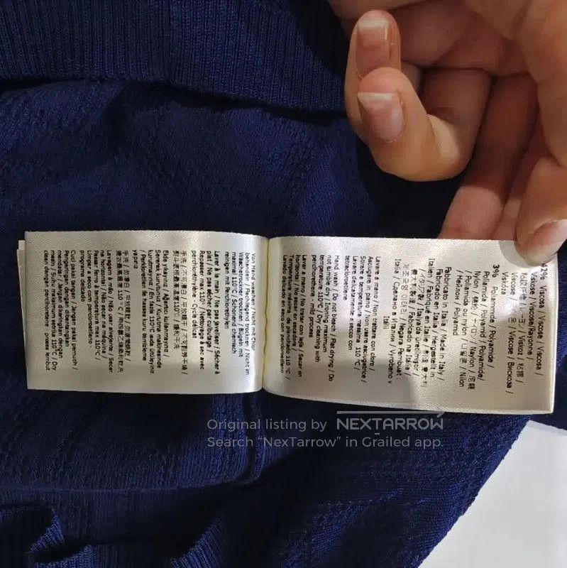 Fendi Fendi Women’s Cotton Midi Skirt in Dark Blue . Size 22" - 6 Thumbnail