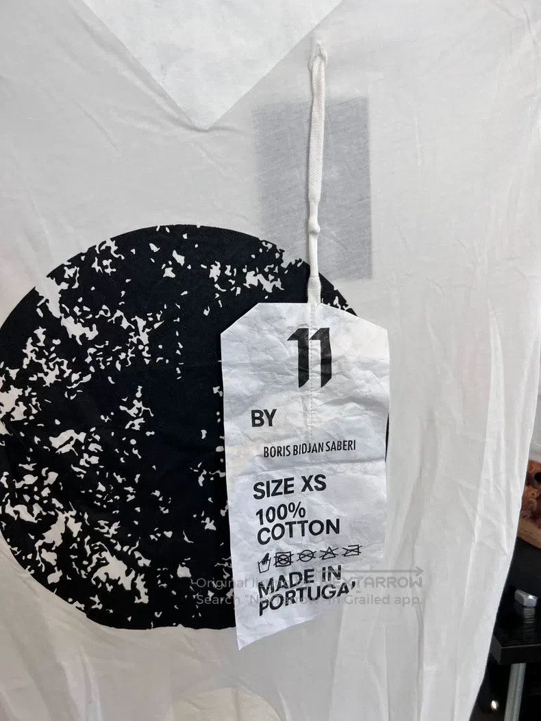 Boris Bidjan Saberi Boris Bidjan Saberi Cotton Rubber Print Short Sleeve T-Shi Size US XS / EU 42 / 0 - 3 Thumbnail