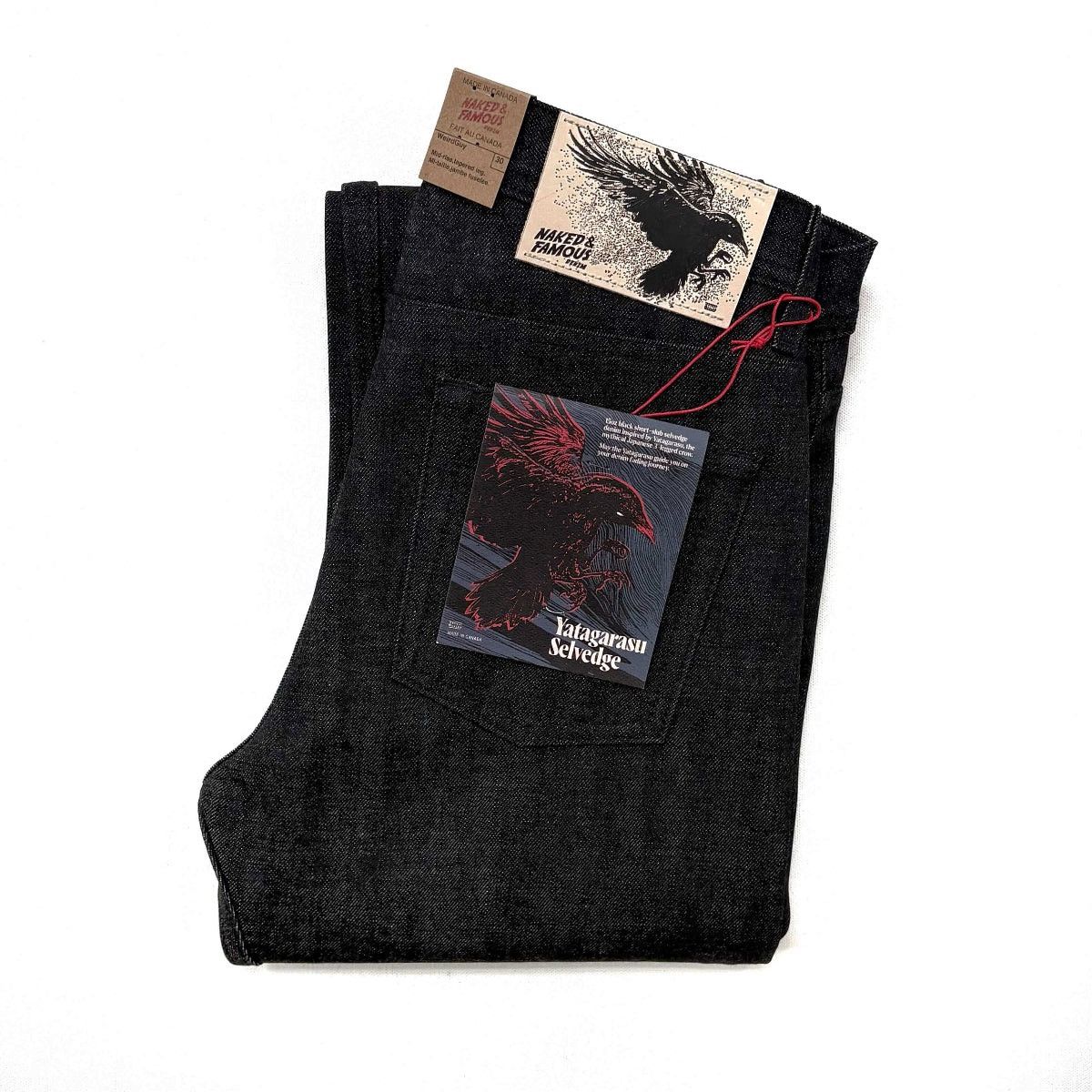 NWT Naked & Famous Yatagarasu Selvedge Weird Guy Jeans