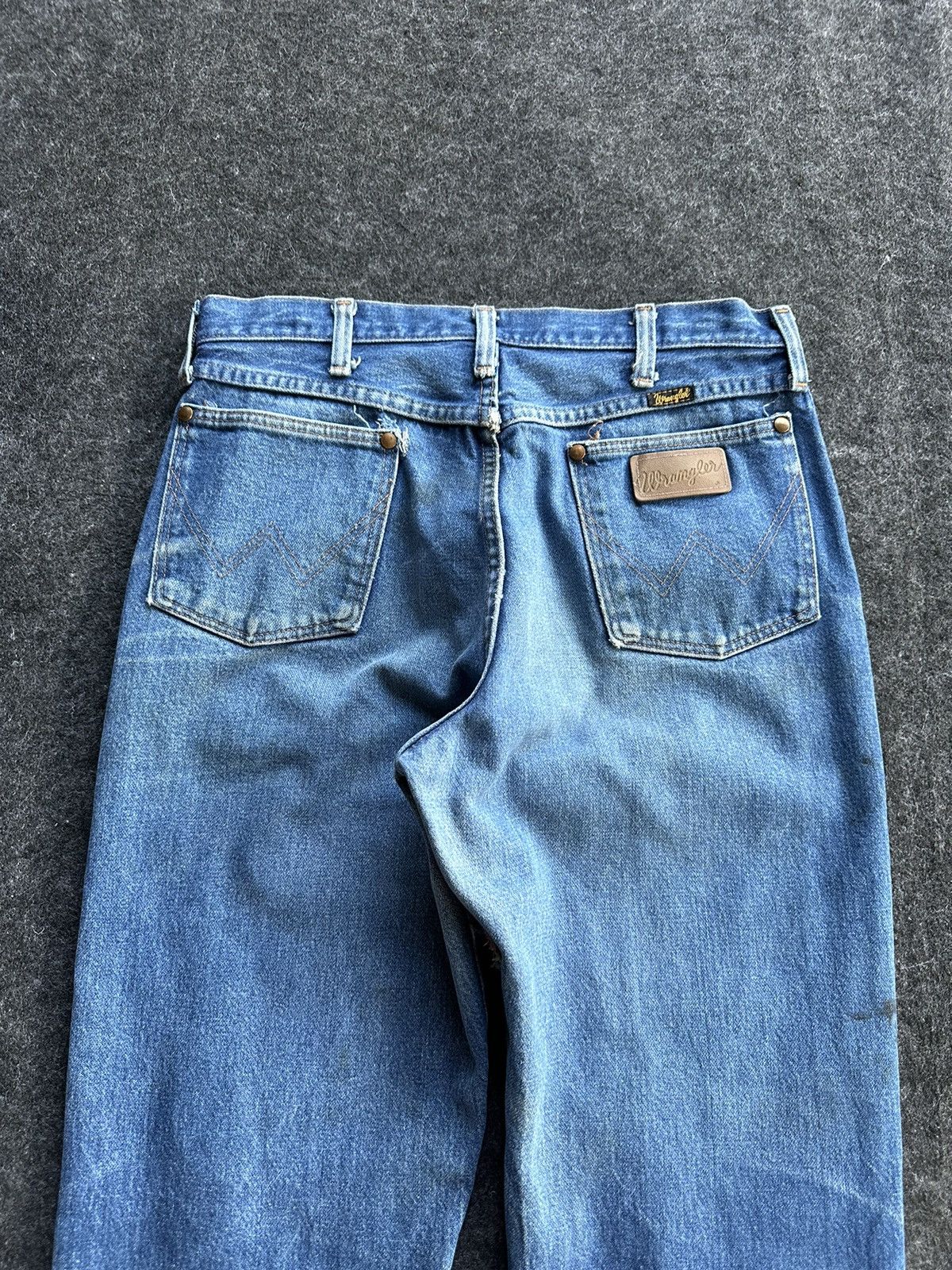 Vintage × Wrangler Vintage Wrangler Dirty Blue Washed Denim D476 Size US 30 / EU 46 - 8 Thumbnail