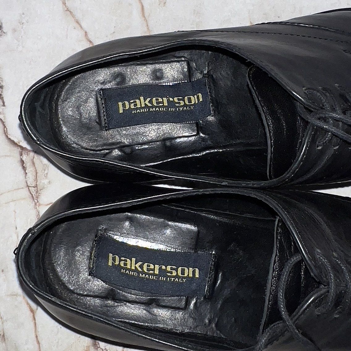 Other Pakerson Oxford Derby Lace Up Leather Hand Made In Italy Size US 8 / EU 41 - 10 Thumbnail