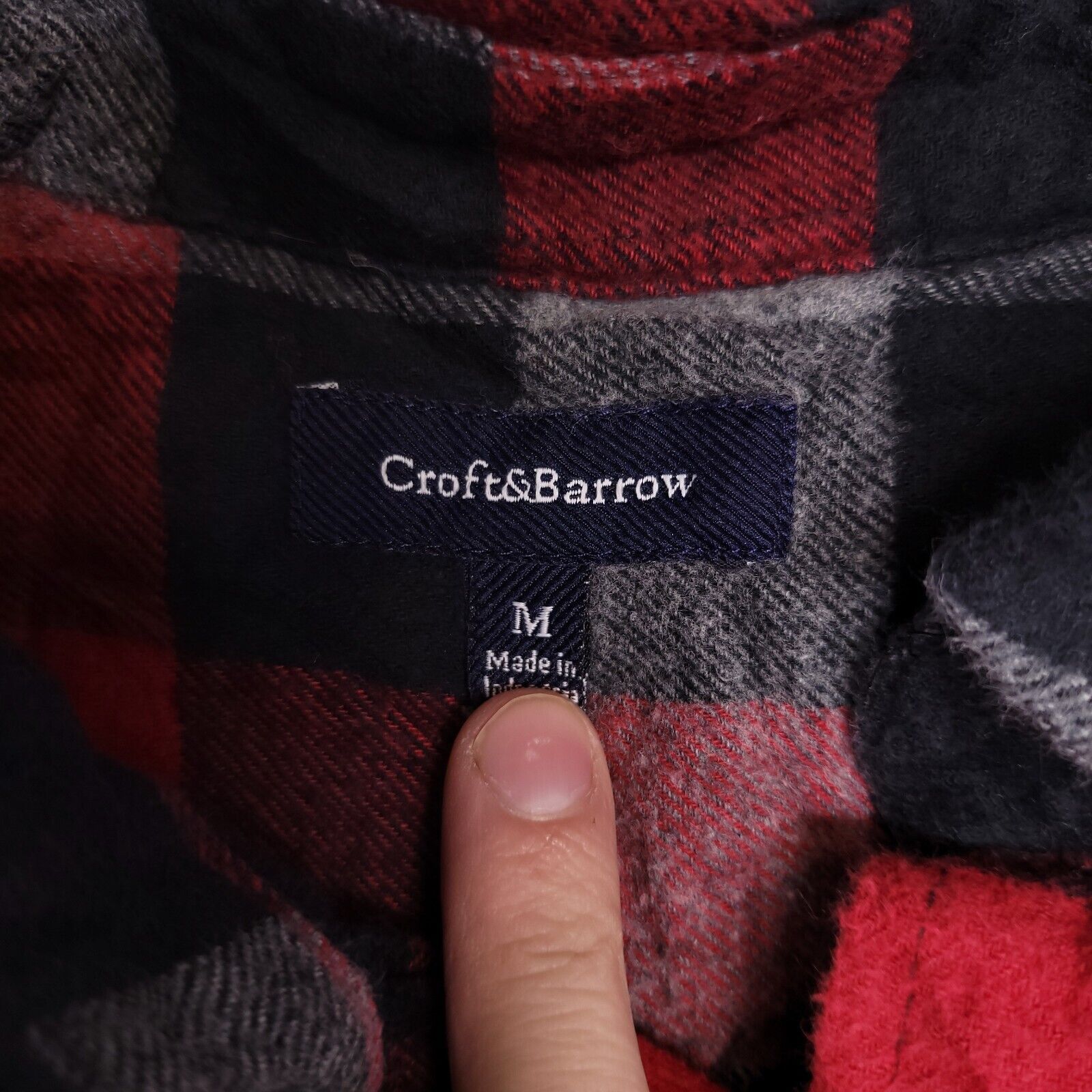 Croft & Barrow Croft & Barrow Gingham Flannel Shirt Mens Size Medium M Red Size US M / EU 48-50 / 2 - 3 Thumbnail