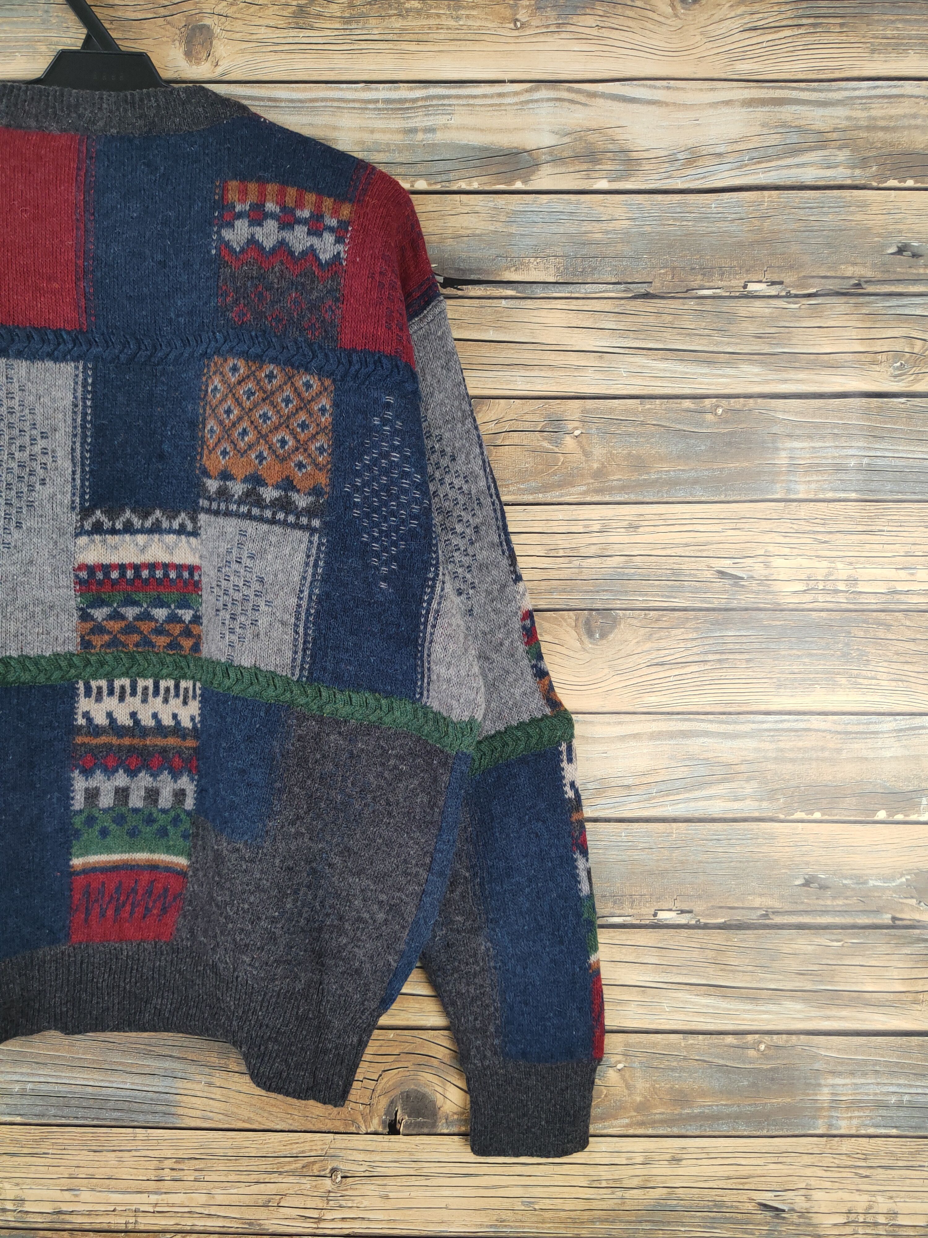 Vintage DL Mark Industries Navy Knitwear Sweatshirts# 46-064 Size US L / EU 52-54 / 3 - 9 Thumbnail