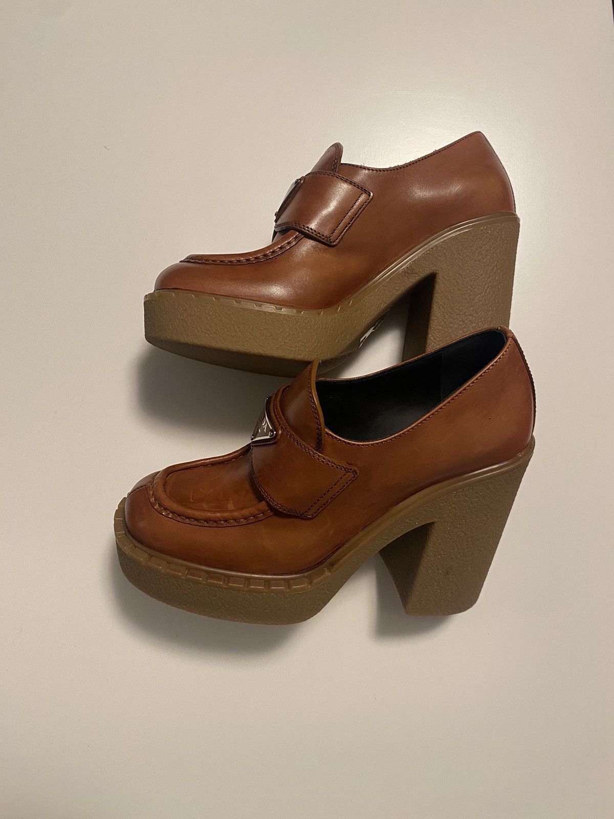 Prada Prada Loafer Heels Size US 6 / IT 36 - 4 Thumbnail