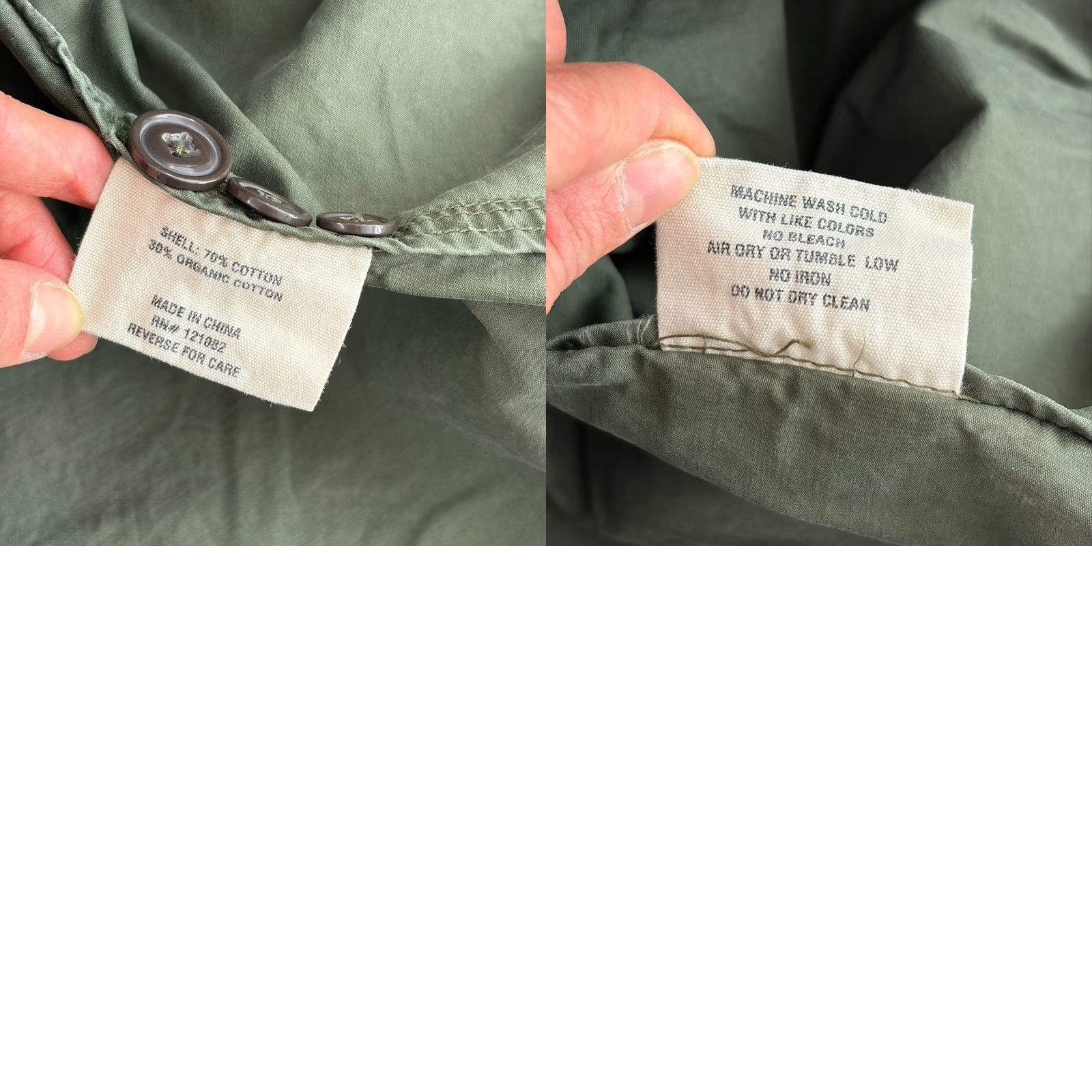 Relwen Relwen Field Jacket Shirt Military Green Organic Cotton Men Medium Size US M / EU 48-50 / 2 - 8 Thumbnail