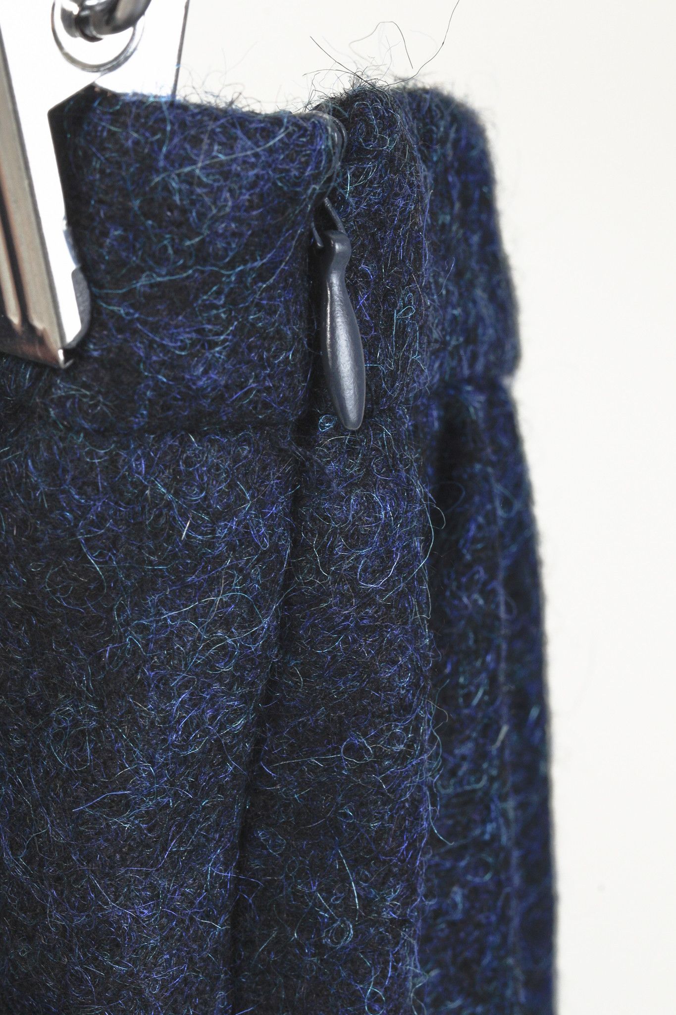 Love Moschino Love Moschino Blue Wool Bow Skirt Size 29" - 8 Thumbnail