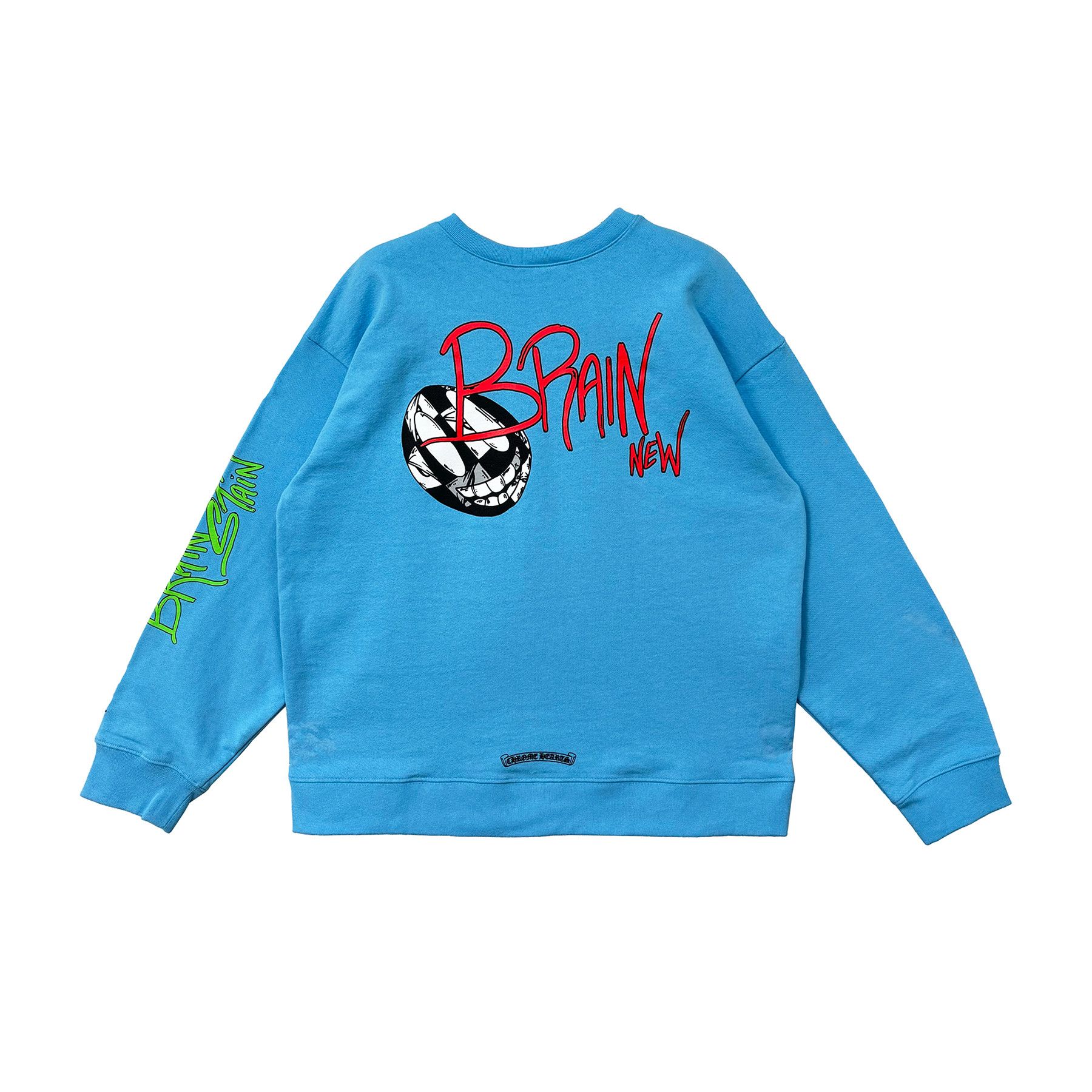 Chrome Hearts Men's Mattyboy Brain New Sweatshirt in Blue