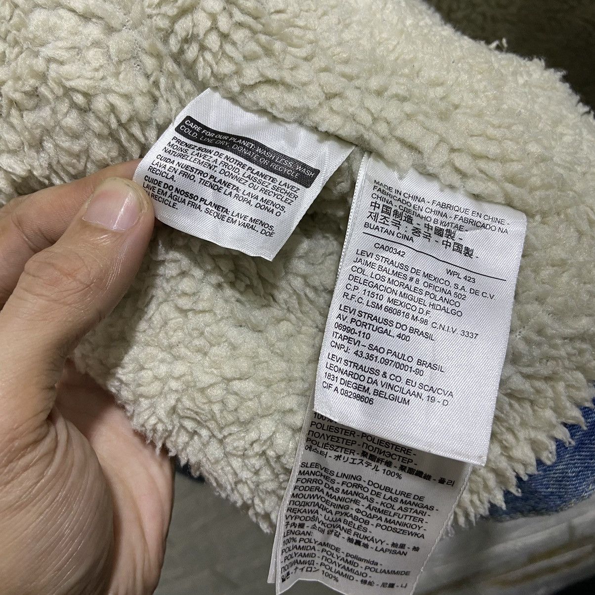 Levi's × Levi's Made & Crafted × Levi's Vintage Clothing Levi’s Denim Trucker Jacket Sherpa Size US XL / EU 56 / 4 - 7 Thumbnail