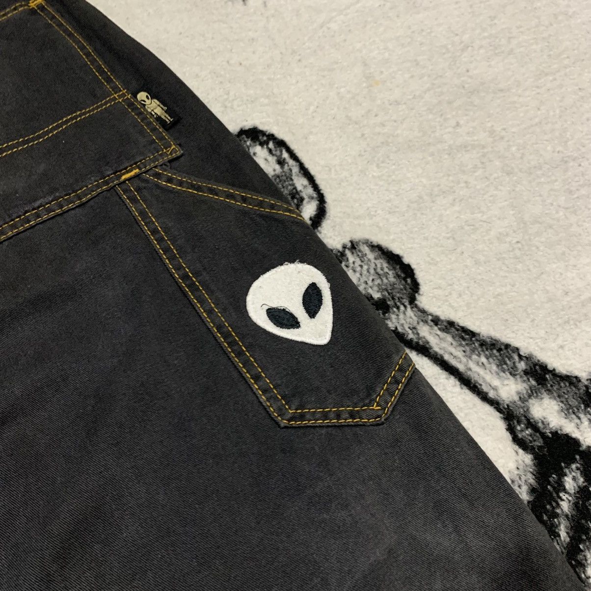 Vintage Alien Workshop 👽 Stripe List Side Baggy Pants