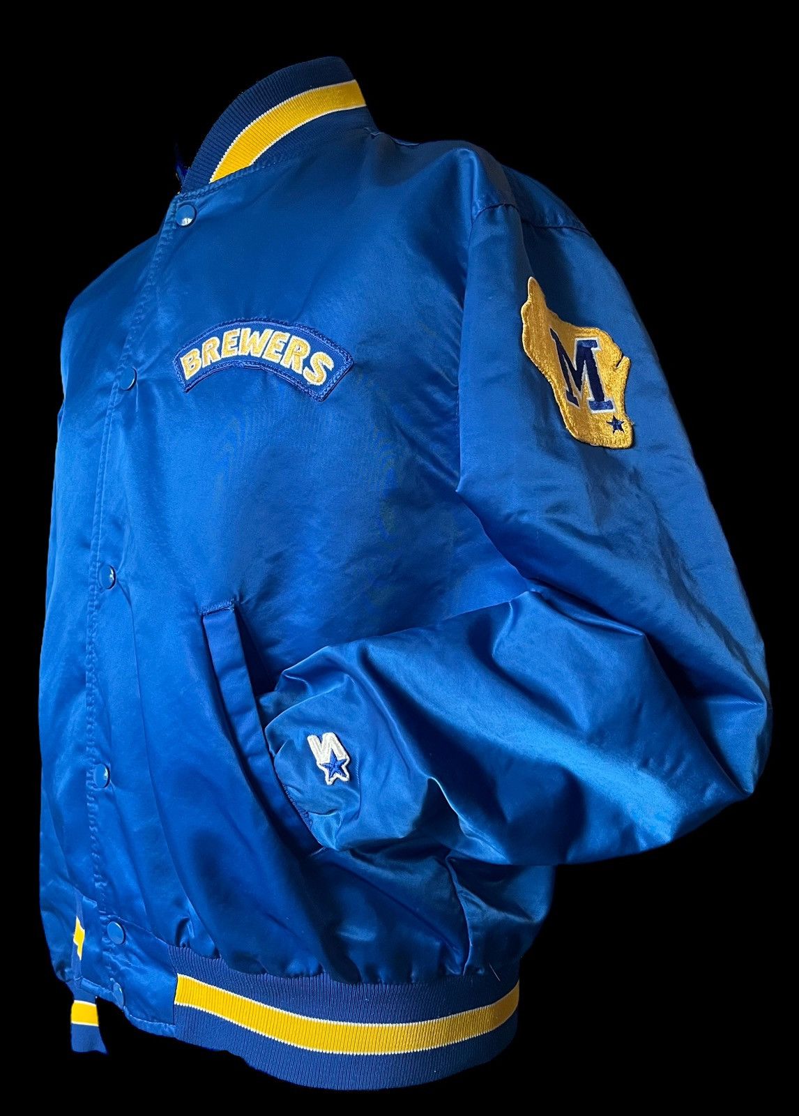 NFL × Starter × Vintage 1980’s MLB Milwaukee Brewers Starter Satin Jacket size L Size US L / EU 52-54 / 3 - 8 Thumbnail