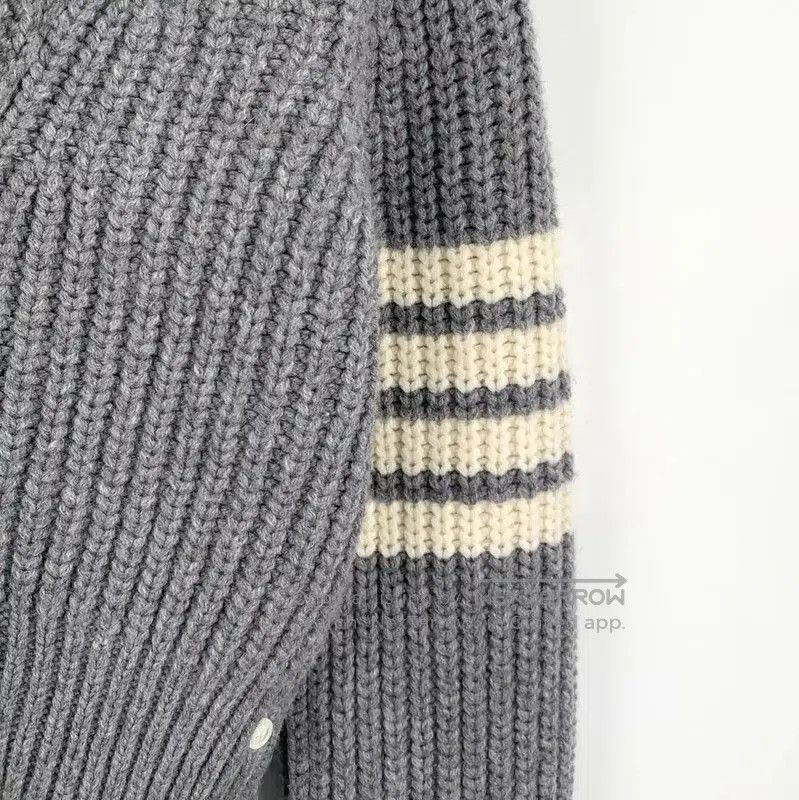 Thom Browne Thom Browne Gray Wool Women's Cardigan . Size XXS / US 00 / IT 34 - 4 Thumbnail
