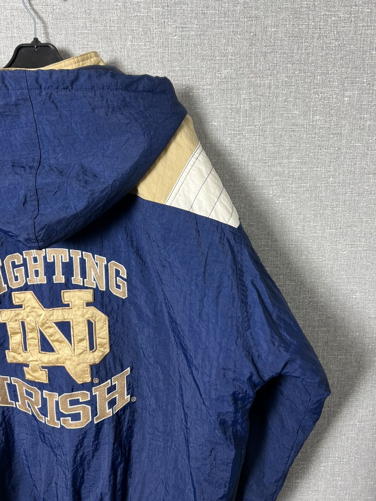 Starter 90s Starter Notre Dame Fighting Irish Nylon Bomber Jacket Size US L / EU 52-54 / 3 - 21 Thumbnail