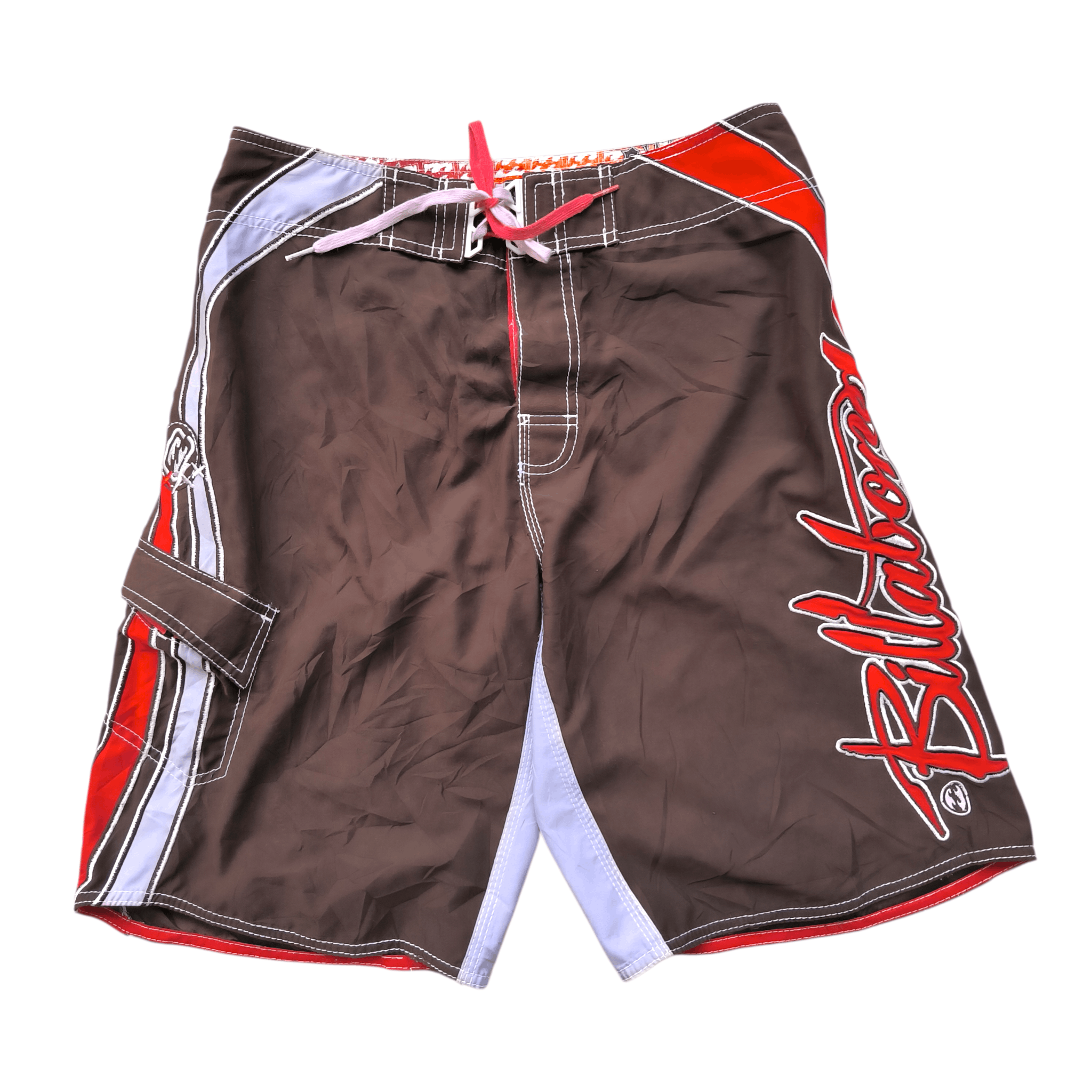 Billabong Vintage 00s Billabong Signature Mark Occhilupo Board Shorts Size US 31 - 1 Thumbnail
