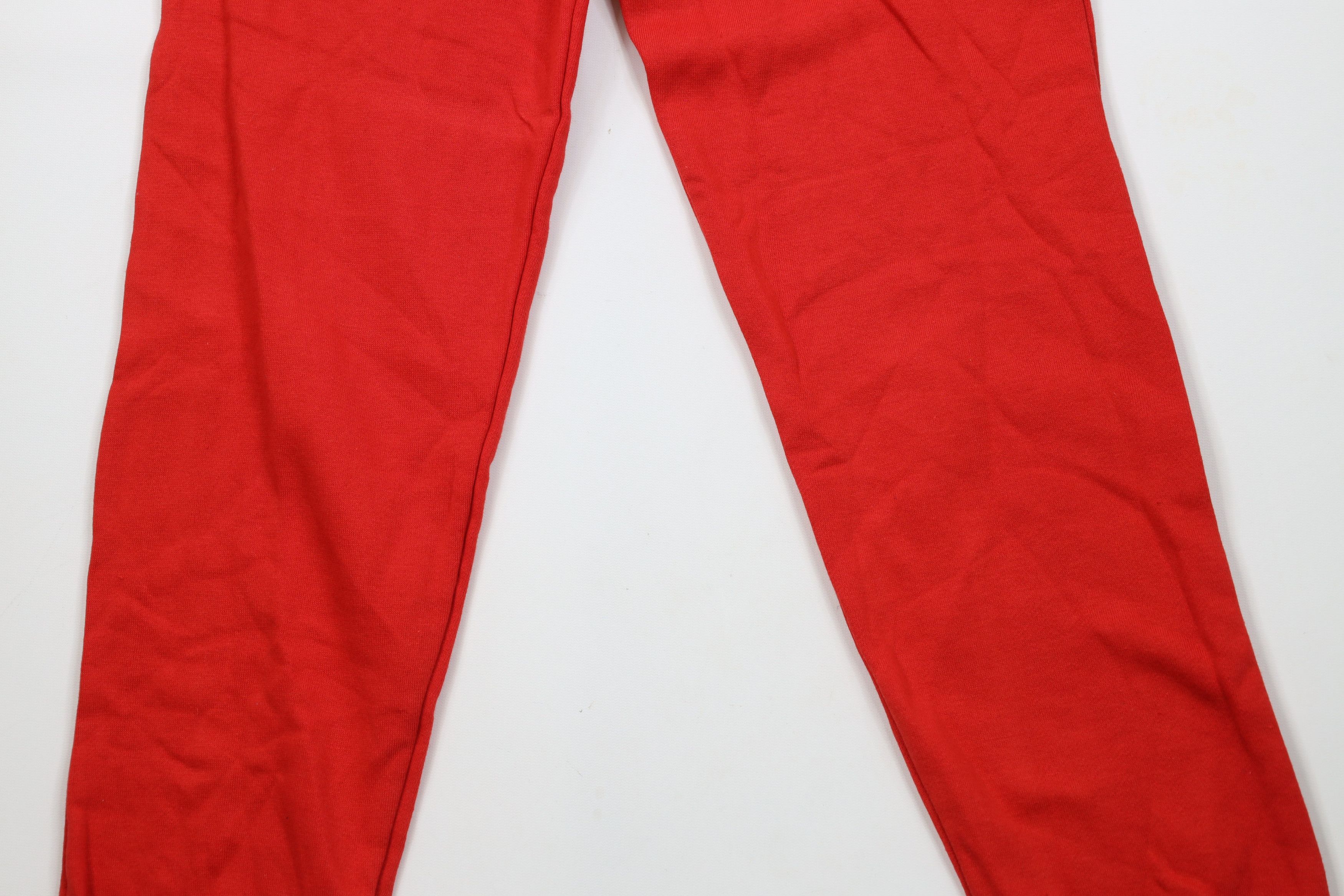 Vintage Deadstock Vintage 90s Streetwear Sweatpants Joggers Red USA Size US 34 / EU 50 - 3 Thumbnail