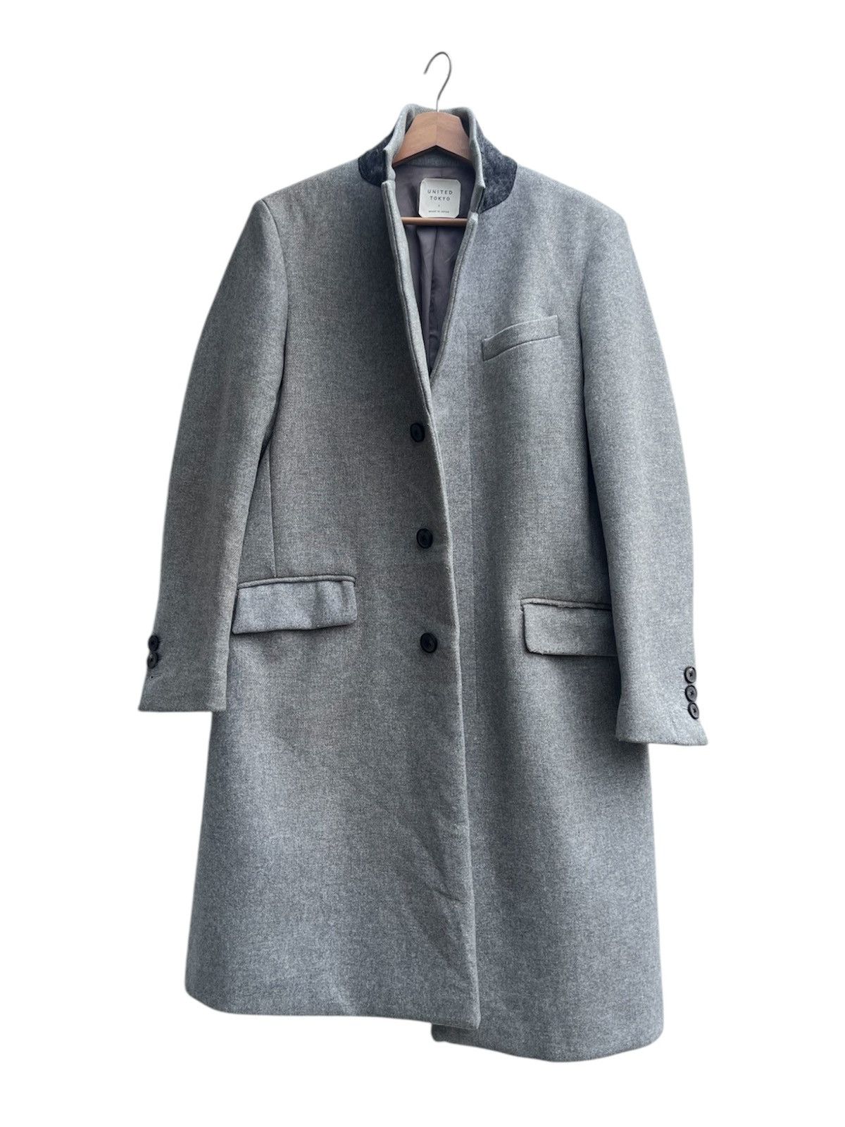Japanese Brand United Tokyo Wool Chester Coat Size US S / EU 44-46 / 1 - 2 Thumbnail