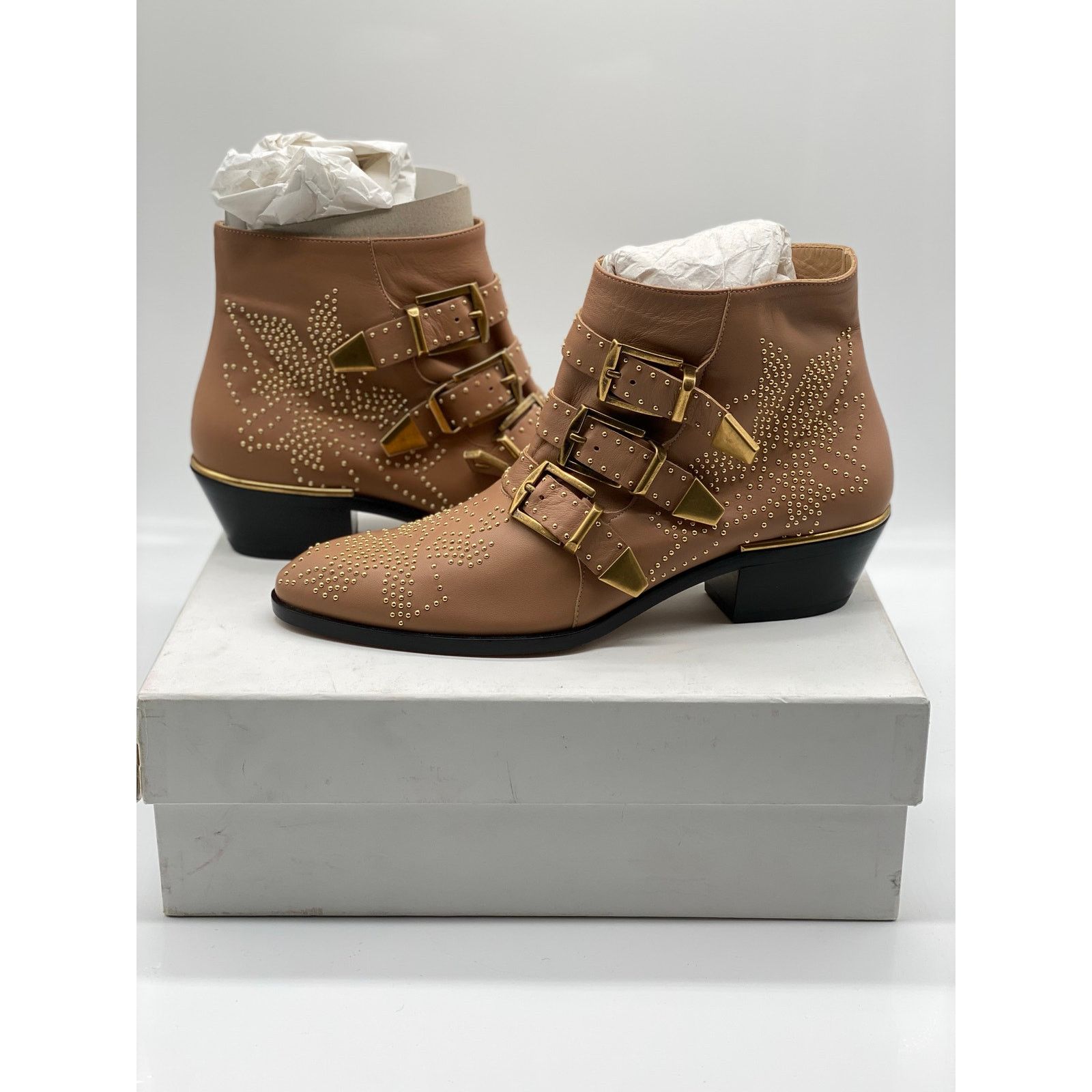 Chloe Chloé Sussana Short Boots in Reef Shell sz. 38 EU Size US 8 / IT 38 - 1 Thumbnail