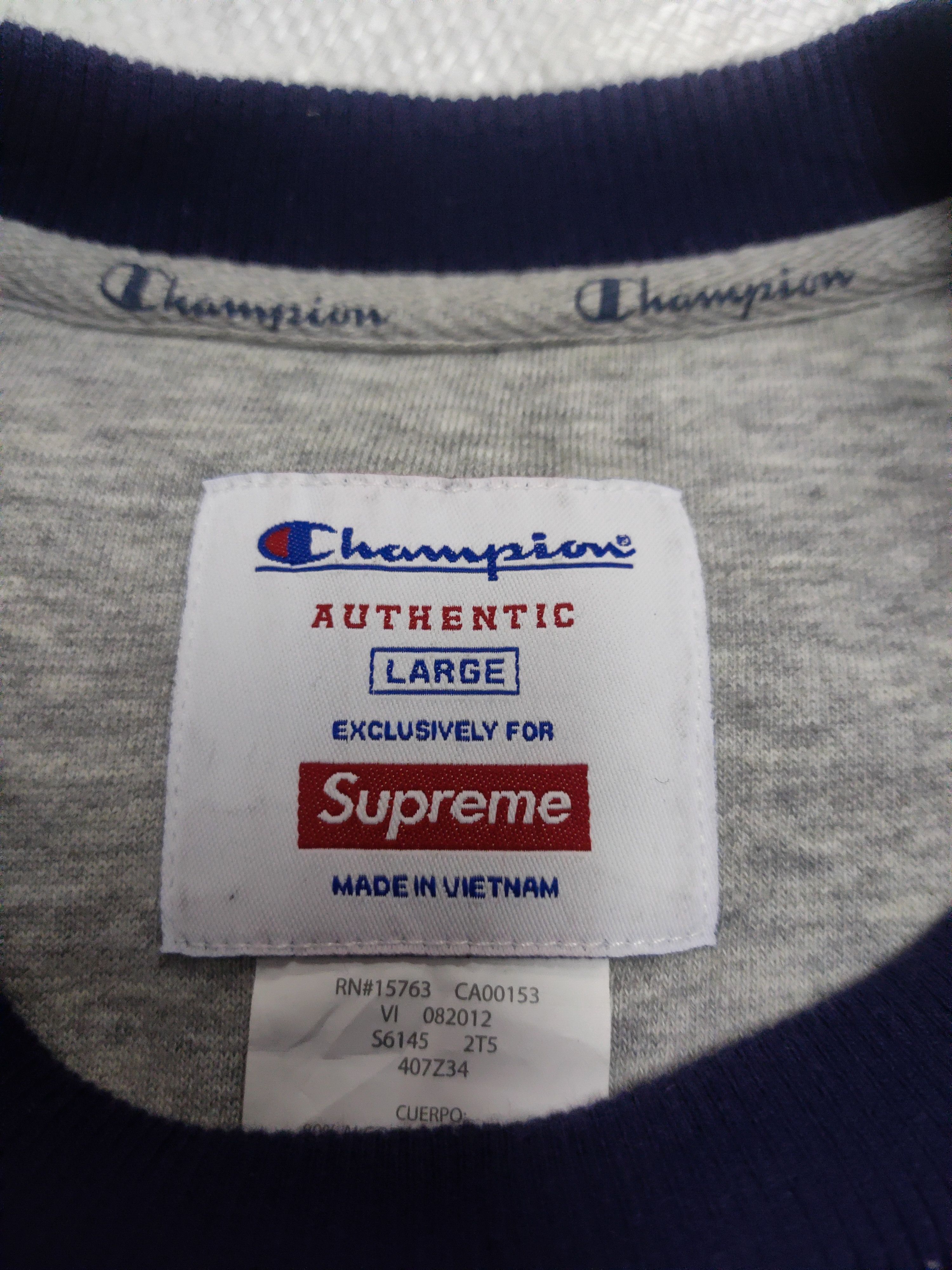 Supreme Supreme x Champion 2012 crewneck sweatshirt Size US L / EU 52-54 / 3 - 3 Thumbnail