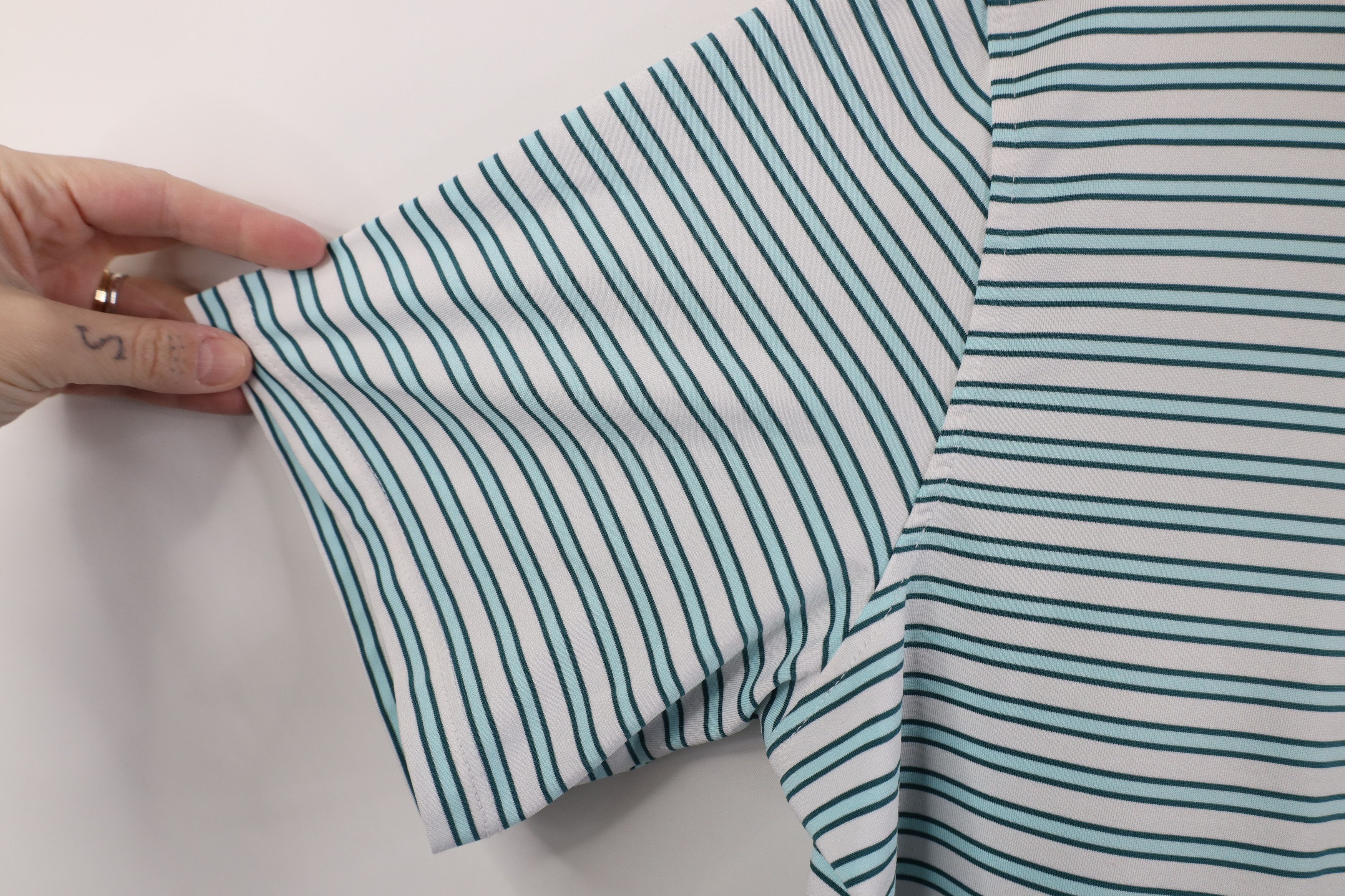 Grenson Greyson Clothiers Striped Color Block Knit Golf Polo Shirt Size US M / EU 48-50 / 2 - 9 Thumbnail