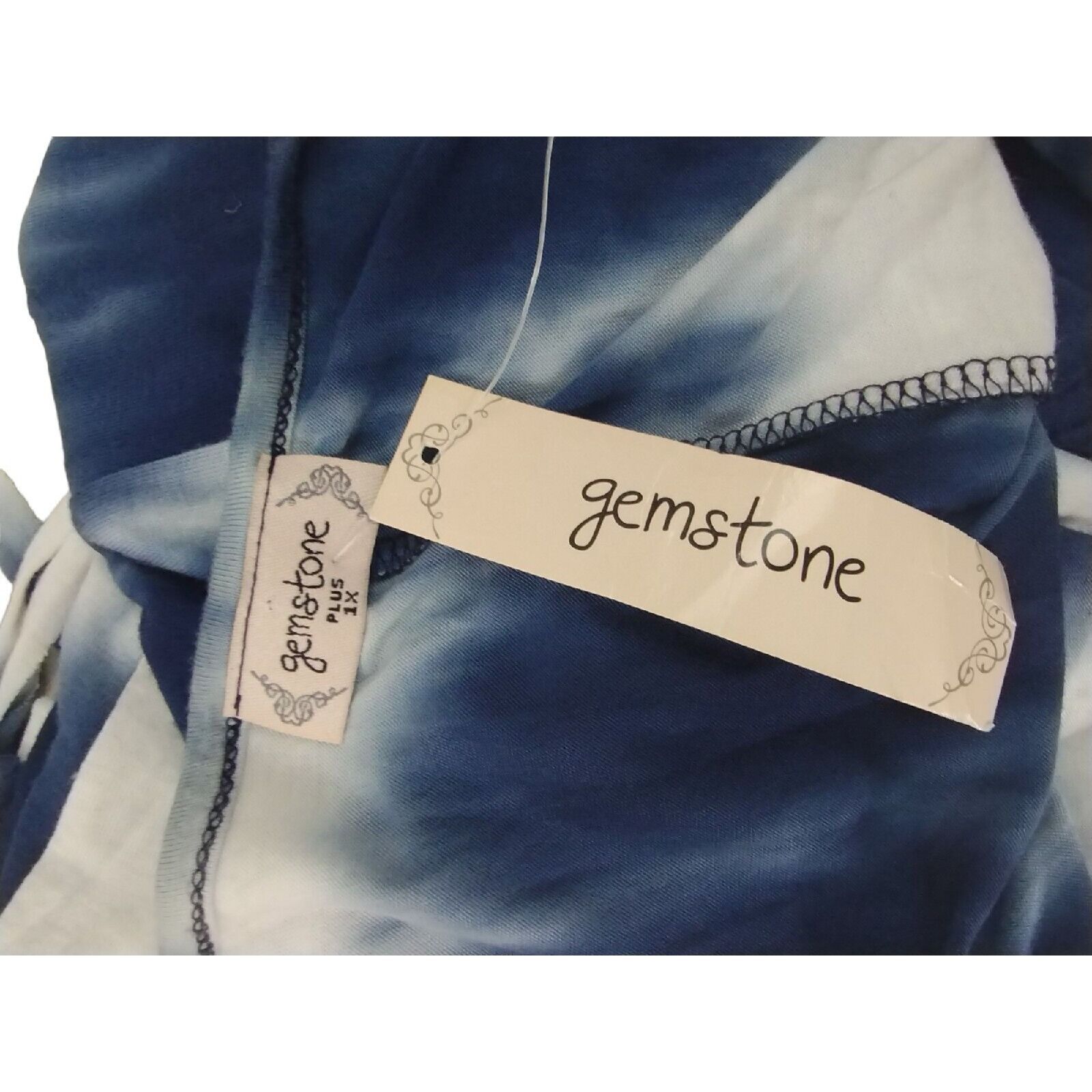 Other Gemstone Womens 1X Blue Gold Elephant Graphic Lightweight Fr Size XL / US 12-14 / IT 48-50 - 9 Thumbnail