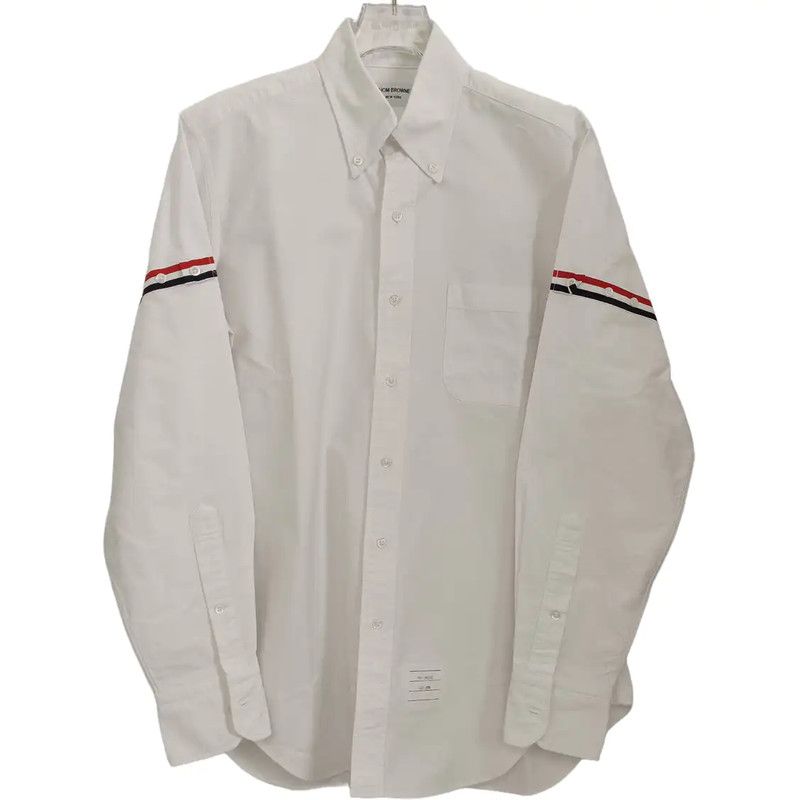 Thom Browne Thom Browne White Cotton Women's Shirt 0089 Size L / US 10 / IT 46 - 1 Thumbnail