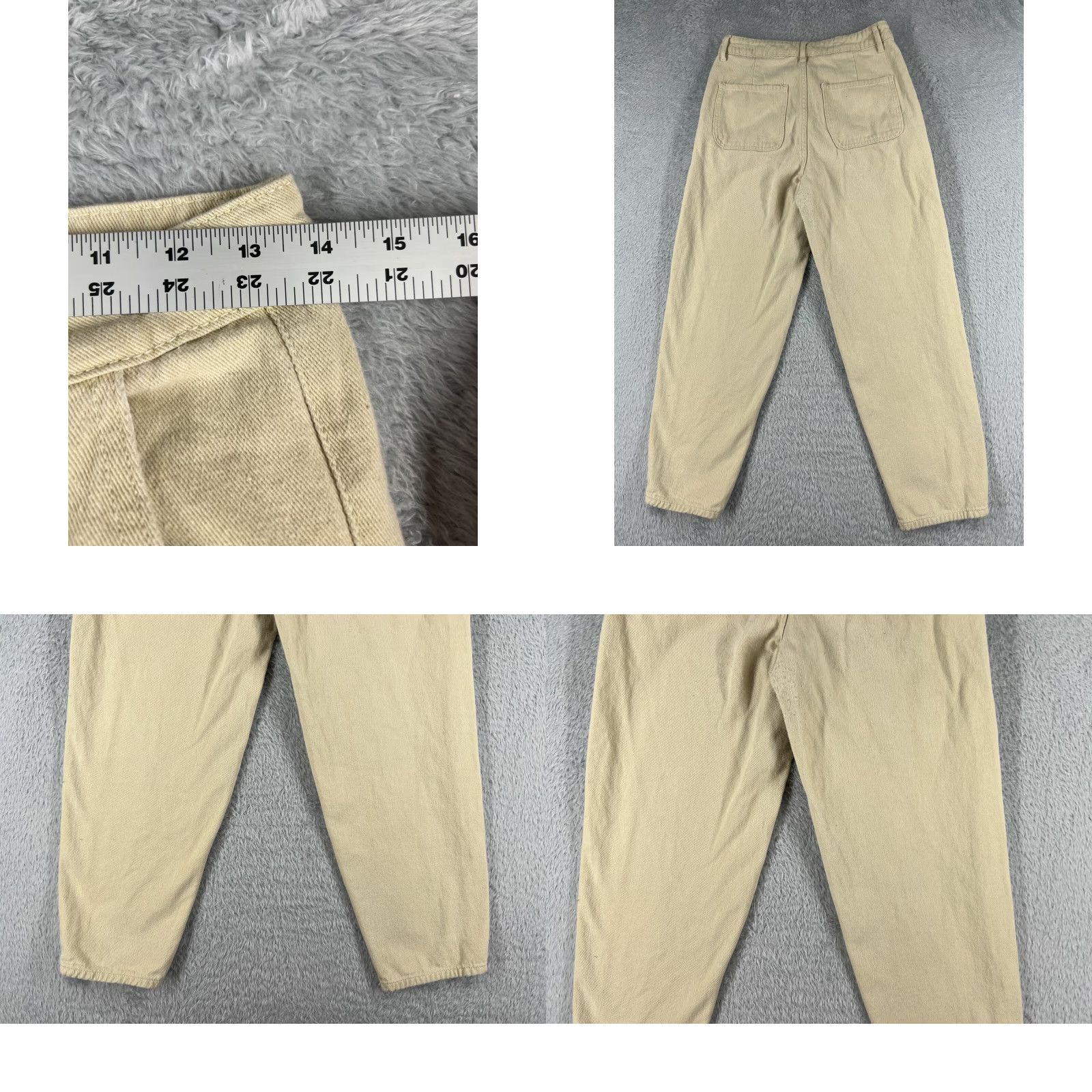 Shein Shein Pants Jeans Womens 26 Yellow Denim Tapered Pleated Cotton Poly Blend 26x26 Womens Size 26" / US 2 / IT 38 - 9 Thumbnail