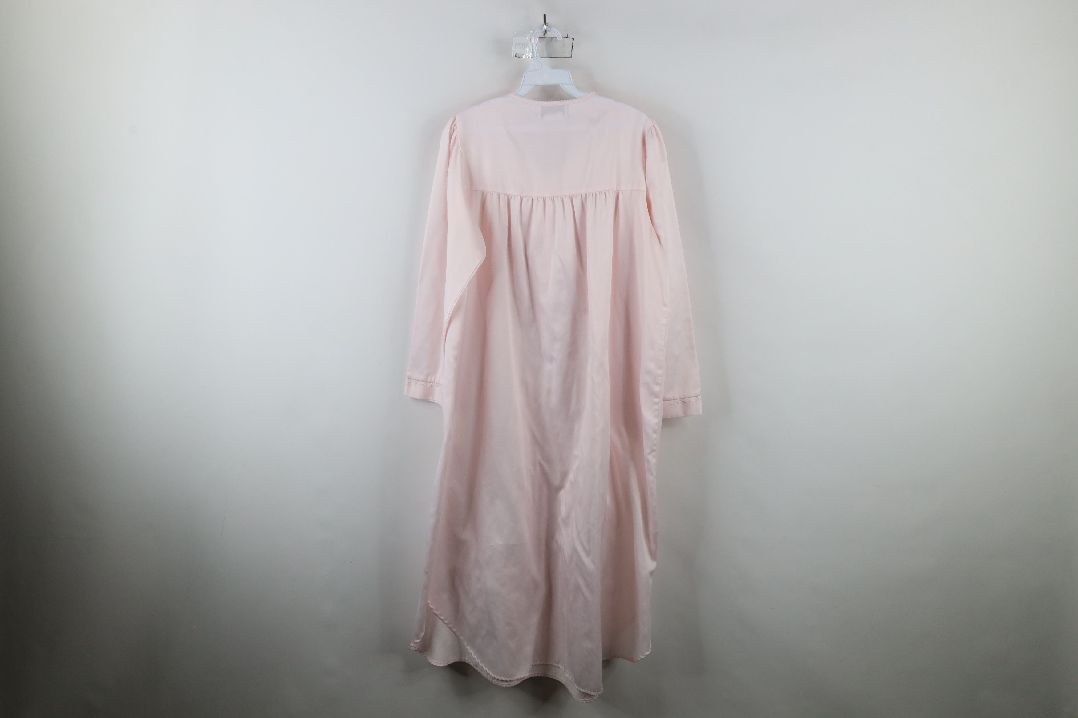 Vintage Vintage 90s Miss Elaine Ruffled Lace Night Gown Sleep Shirt Size M / US 6-8 / IT 42-44 - 10 Thumbnail