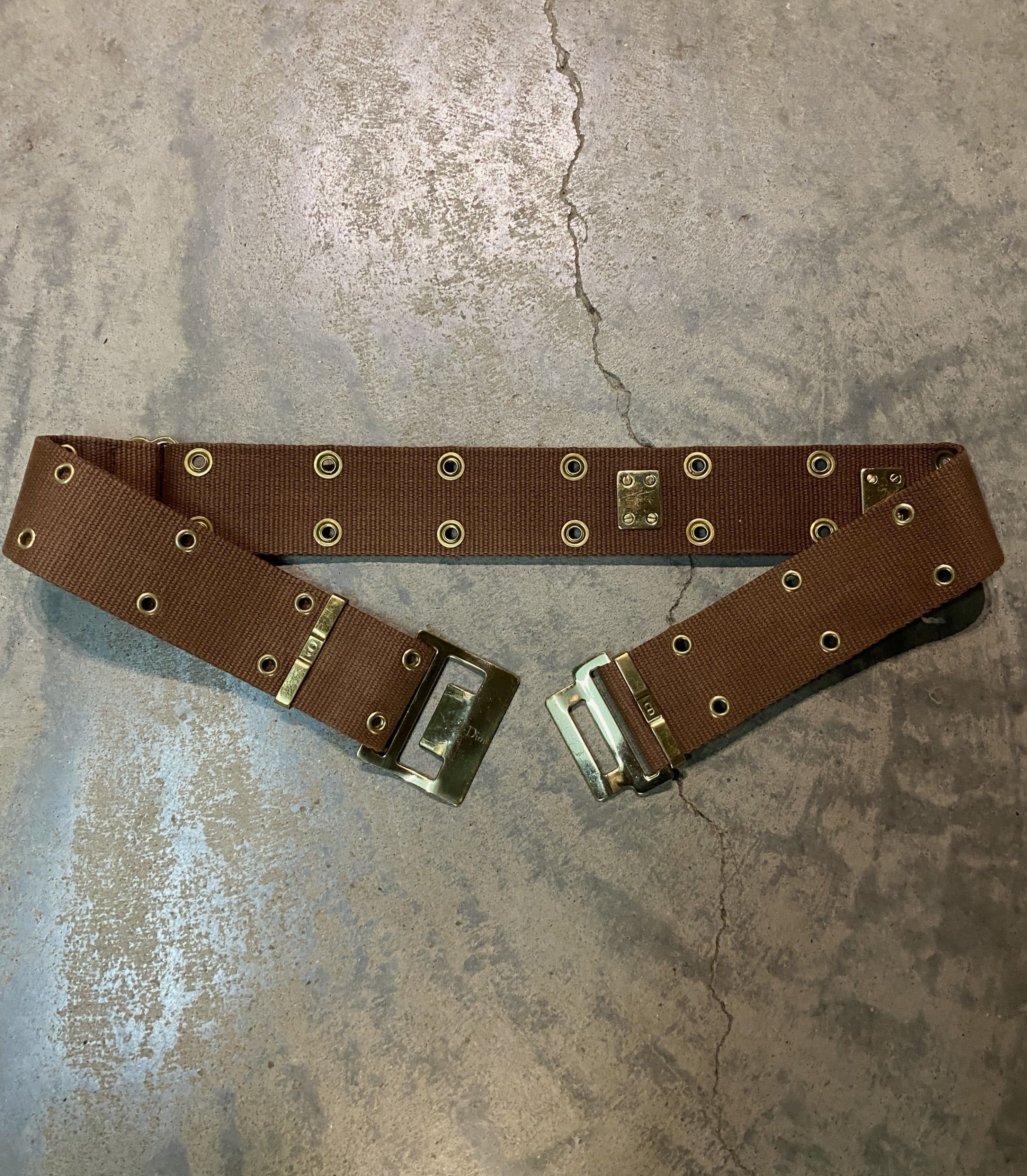 Dior Christian Dior SS02 “Street Chic” Canvas Black Cargo Belt Size ONE SIZE - 1 Thumbnail