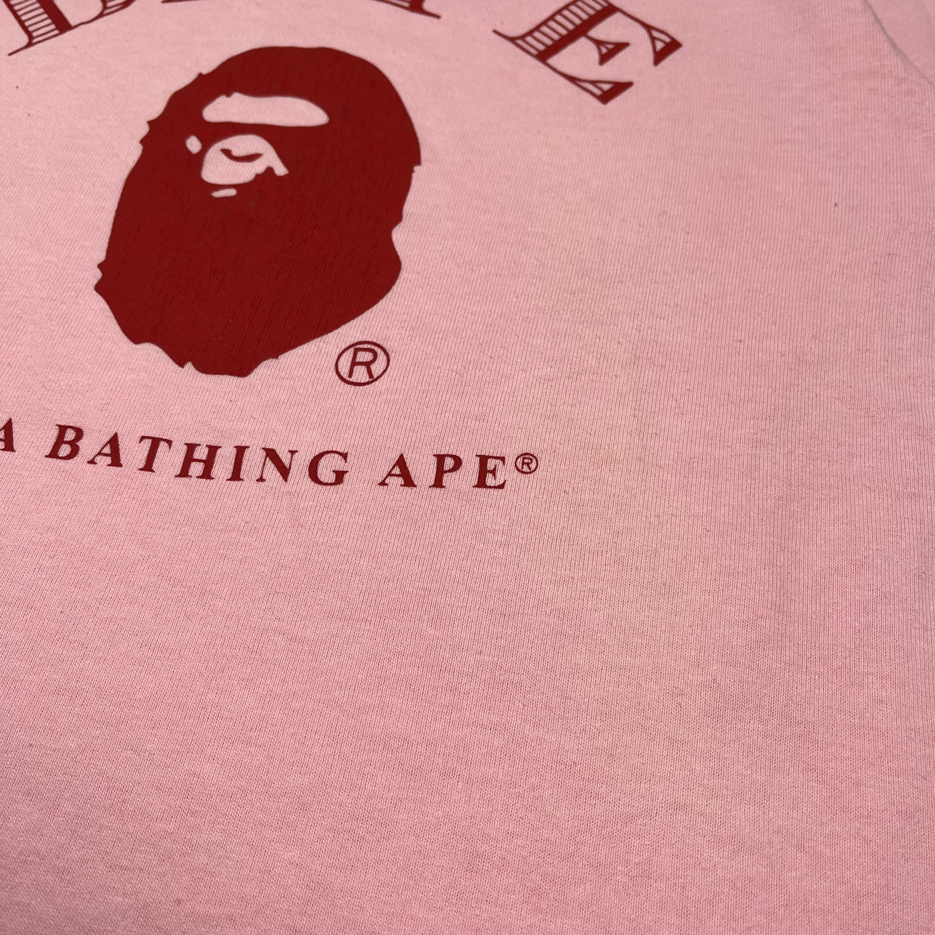 Bape Bape Big Logo T-Shirt Pink Size US M / EU 48-50 / 2 - 5 Thumbnail