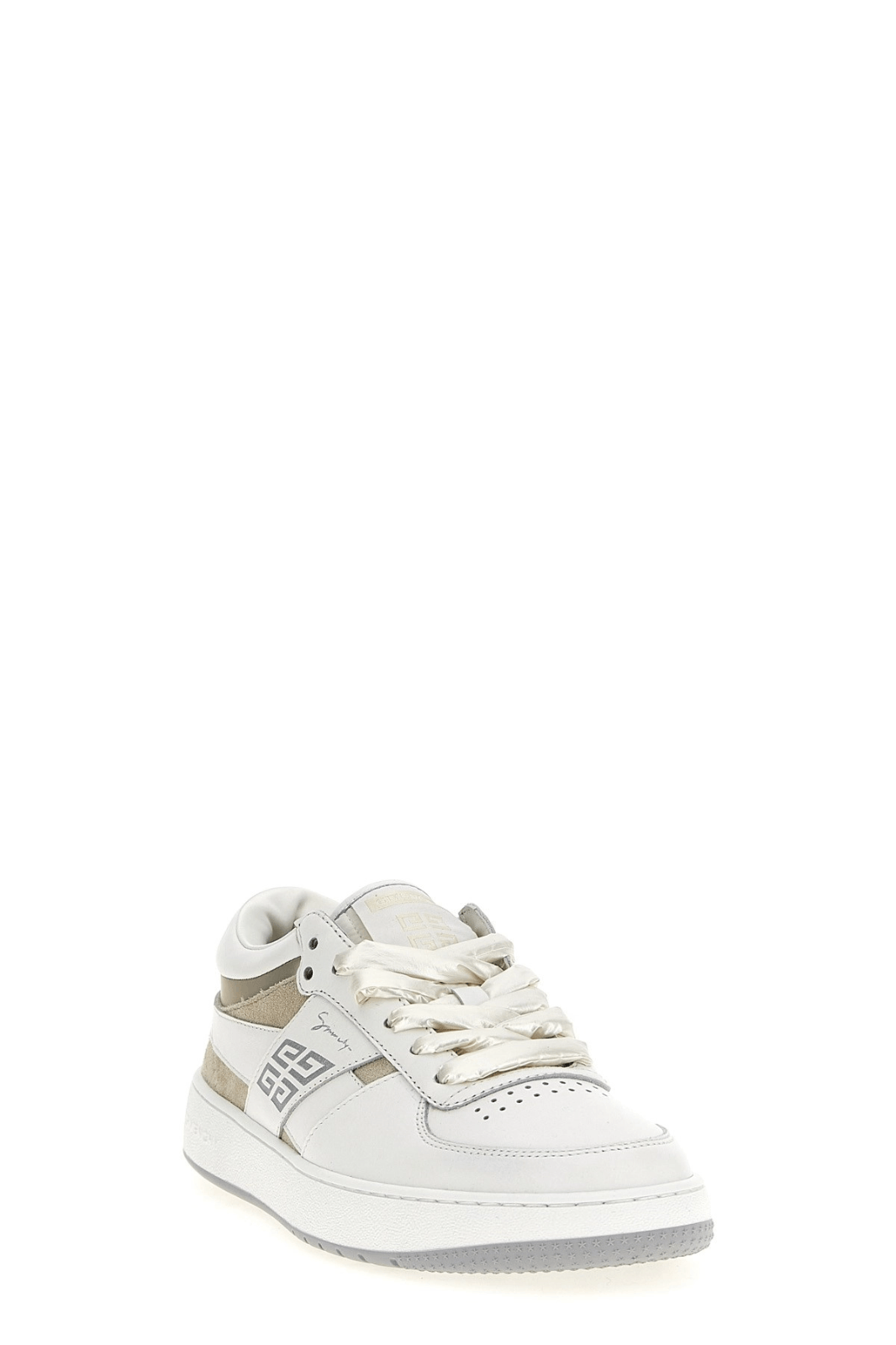 Givenchy GIVENCHY Lace-Up White/Gold Leather Sneakers New Auth Size US 6 / IT 36 - 2 Thumbnail