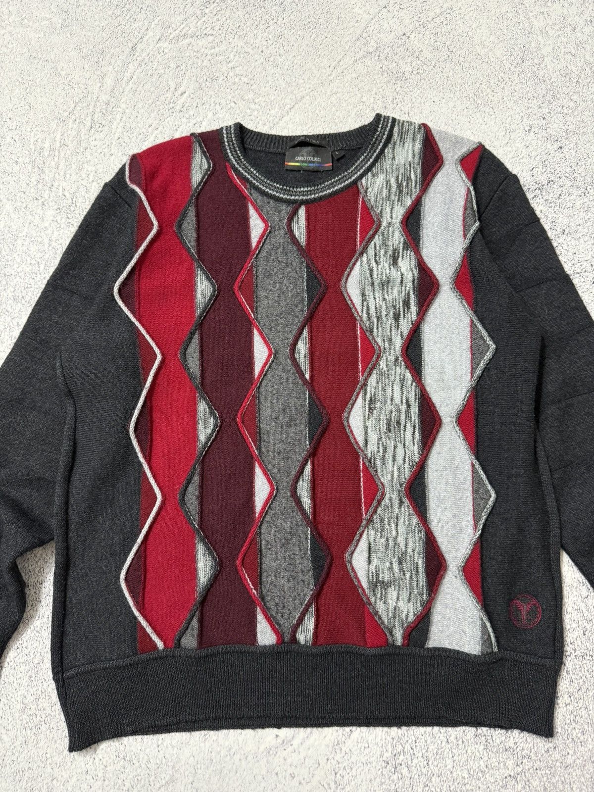 Carlo Colucci × Coogi × Vintage Vintage Carlo Colucci Coogi Style Sweater Size US L / EU 52-54 / 3 - 2 Thumbnail