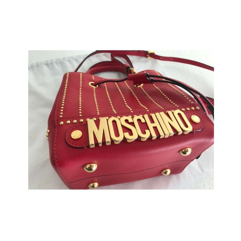 Moschino SS17 Moschino Couture Jeremy Scott Gold LEATHER BUCKET BAG Size ONE SIZE - 10 Thumbnail