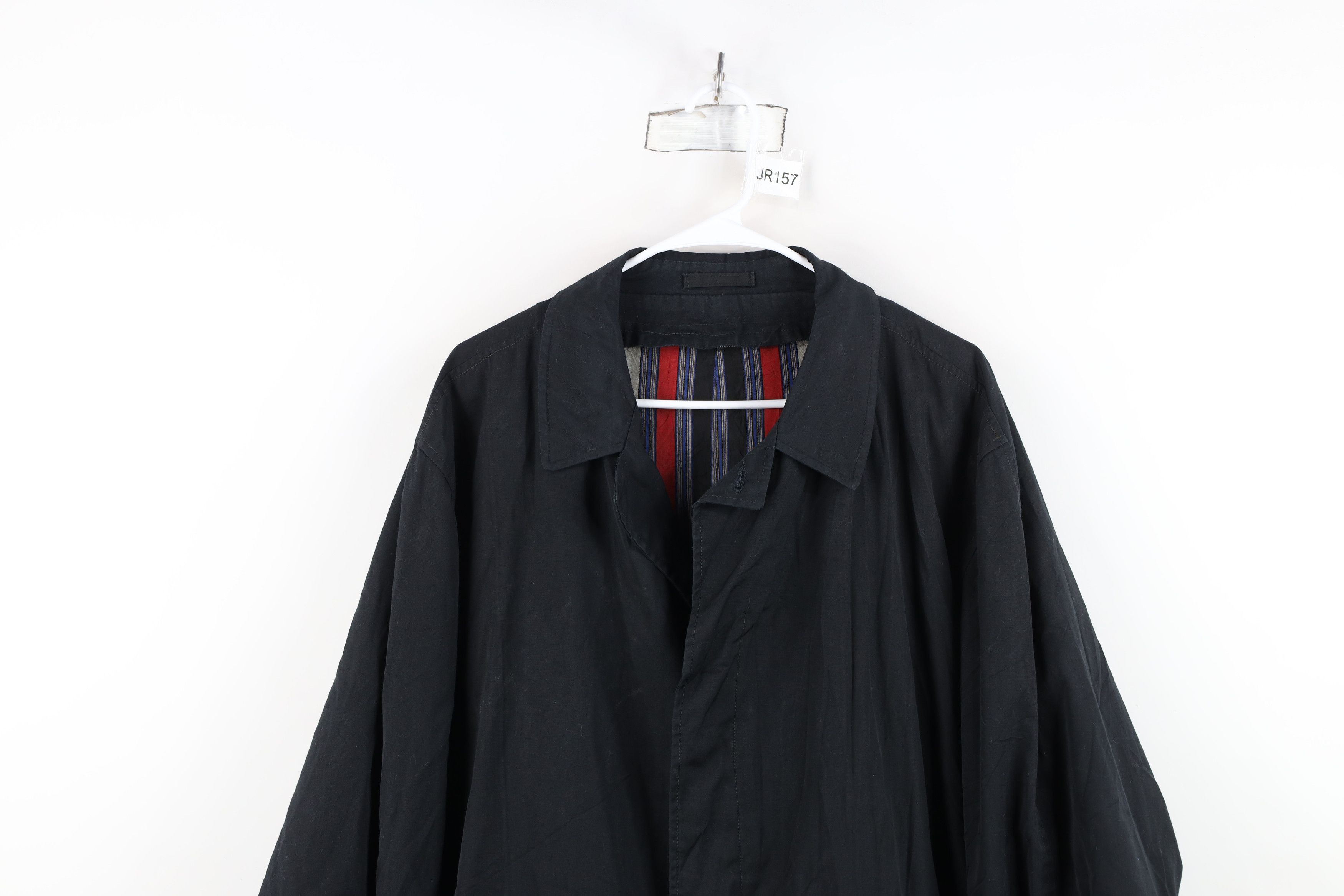Vintage Vintage 50s 60s Rockabilly Trench Coat Rain Jacket Black USA Size US XXL / EU 58 / 5 - 2 Thumbnail