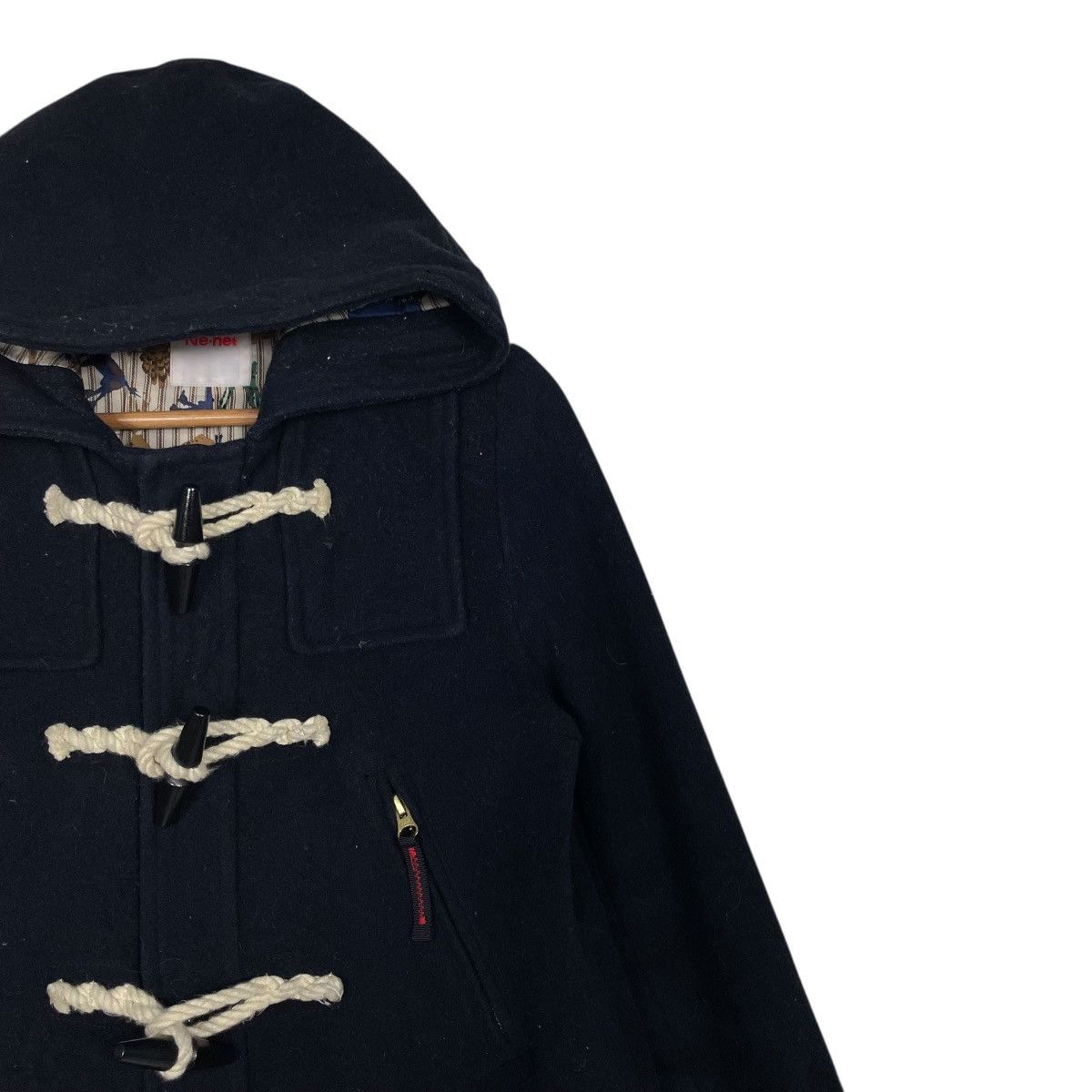 Ne-Net Ne-net Hooded Wool Duffle Jacket Size US S / EU 44-46 / 1 - 6 Thumbnail