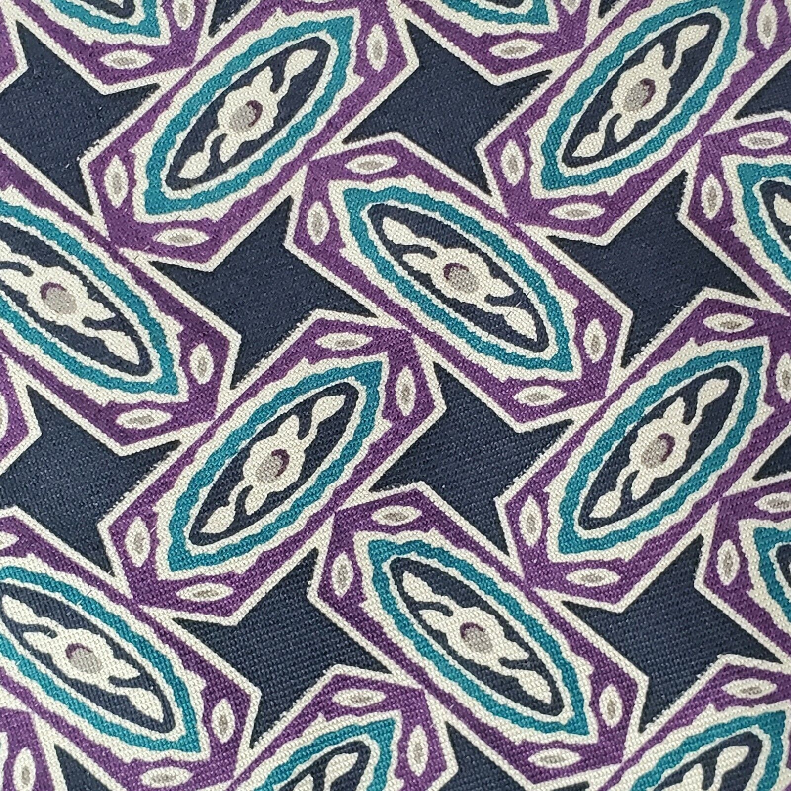 Robert Talbott Robert Talbot Carmel Valley Black Geometric Silk Tie USA Cla Size ONE SIZE - 2 Thumbnail