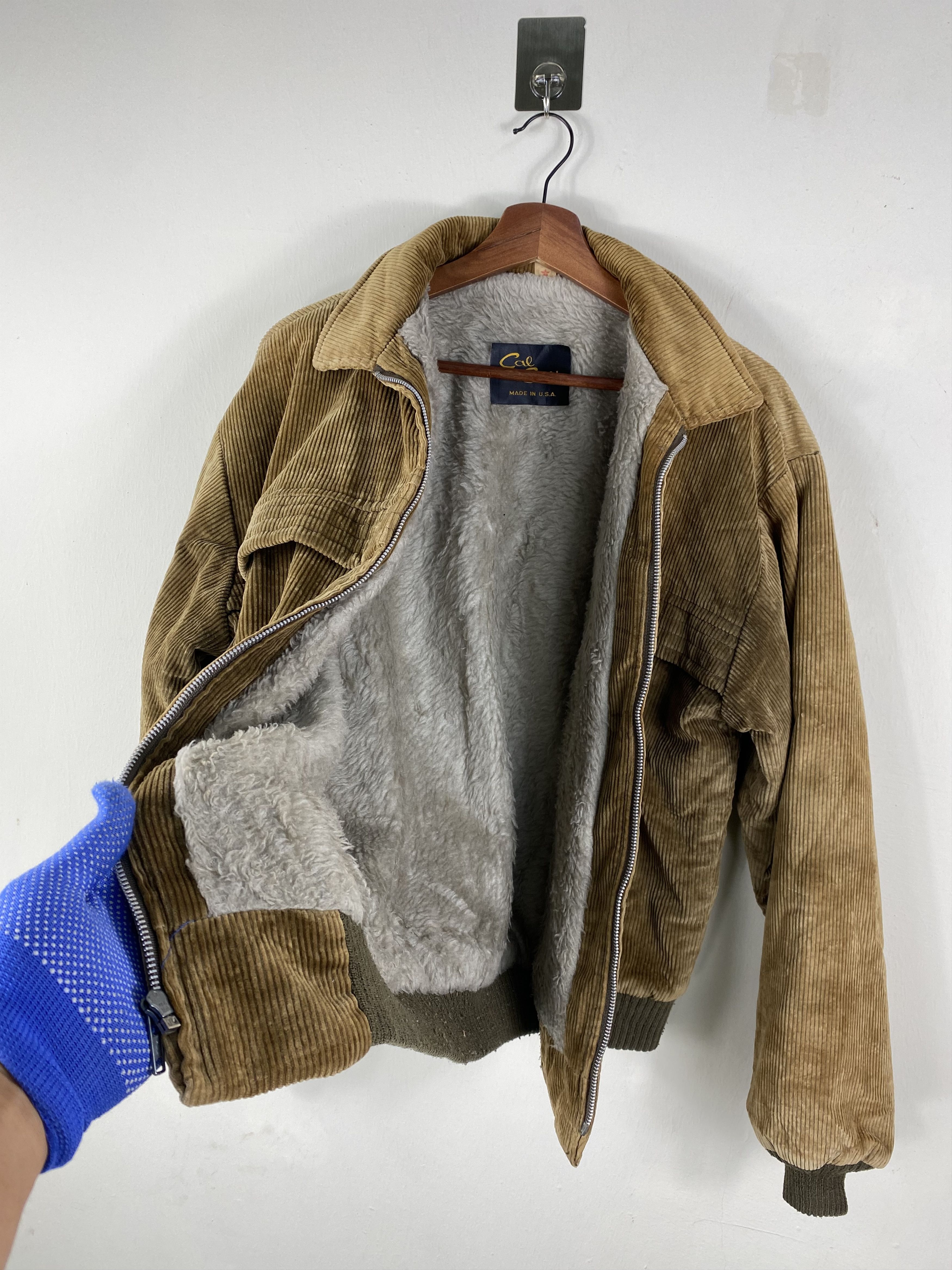 Vintage Vintage Cal Crabt USA jacket curdoroy bomber jacket sherpa Size US M / EU 48-50 / 2 - 7 Thumbnail