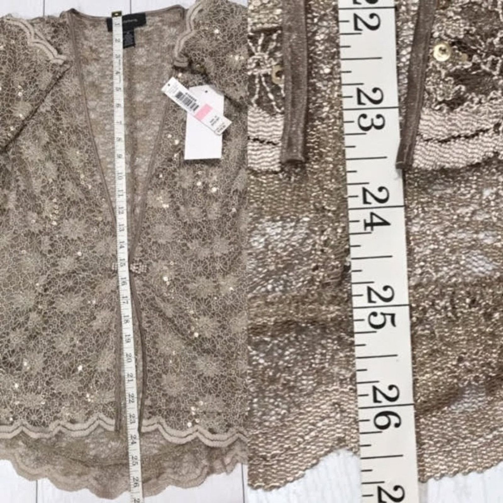 Other R&M Richards Gold Lace Formal Dress Jacket 2 Piece Set NWT Size M / US 6-8 / IT 42-44 - 8 Thumbnail
