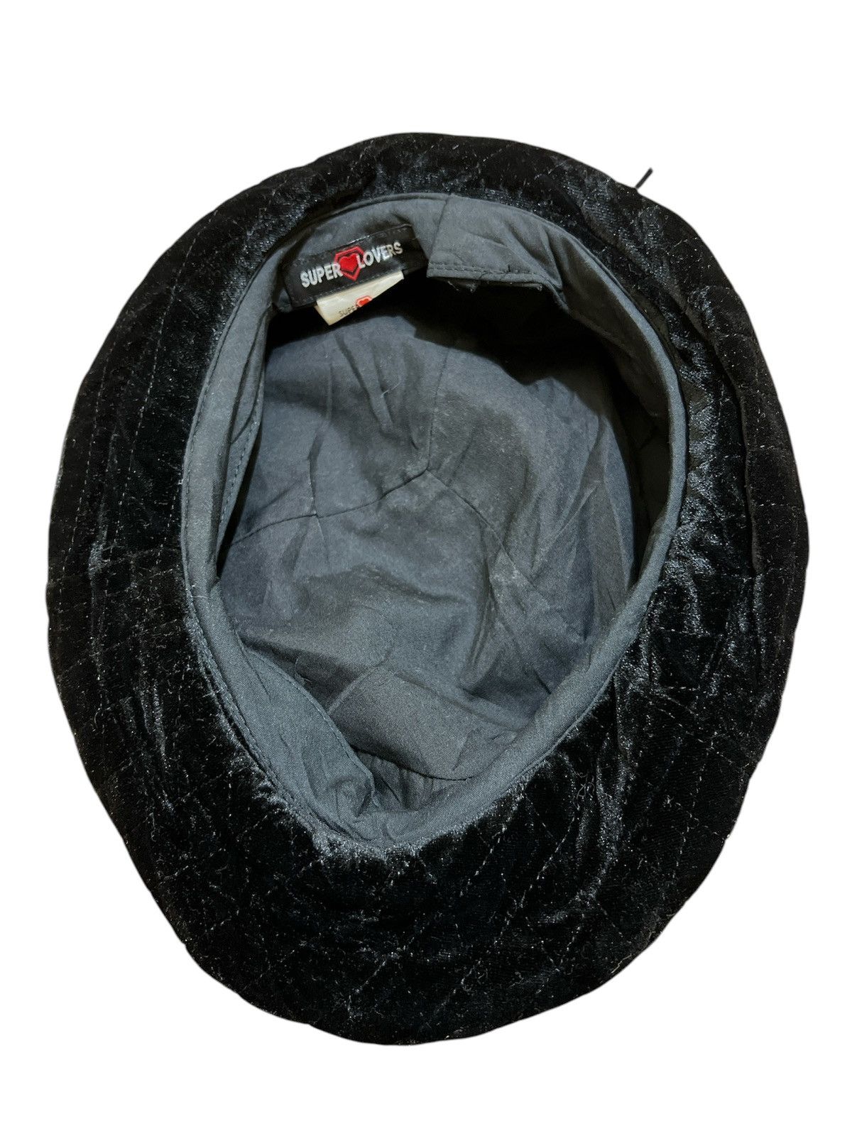 Designer × Japanese Brand Black Velvet Hats Super Lovers Size ONE SIZE - 4 Thumbnail