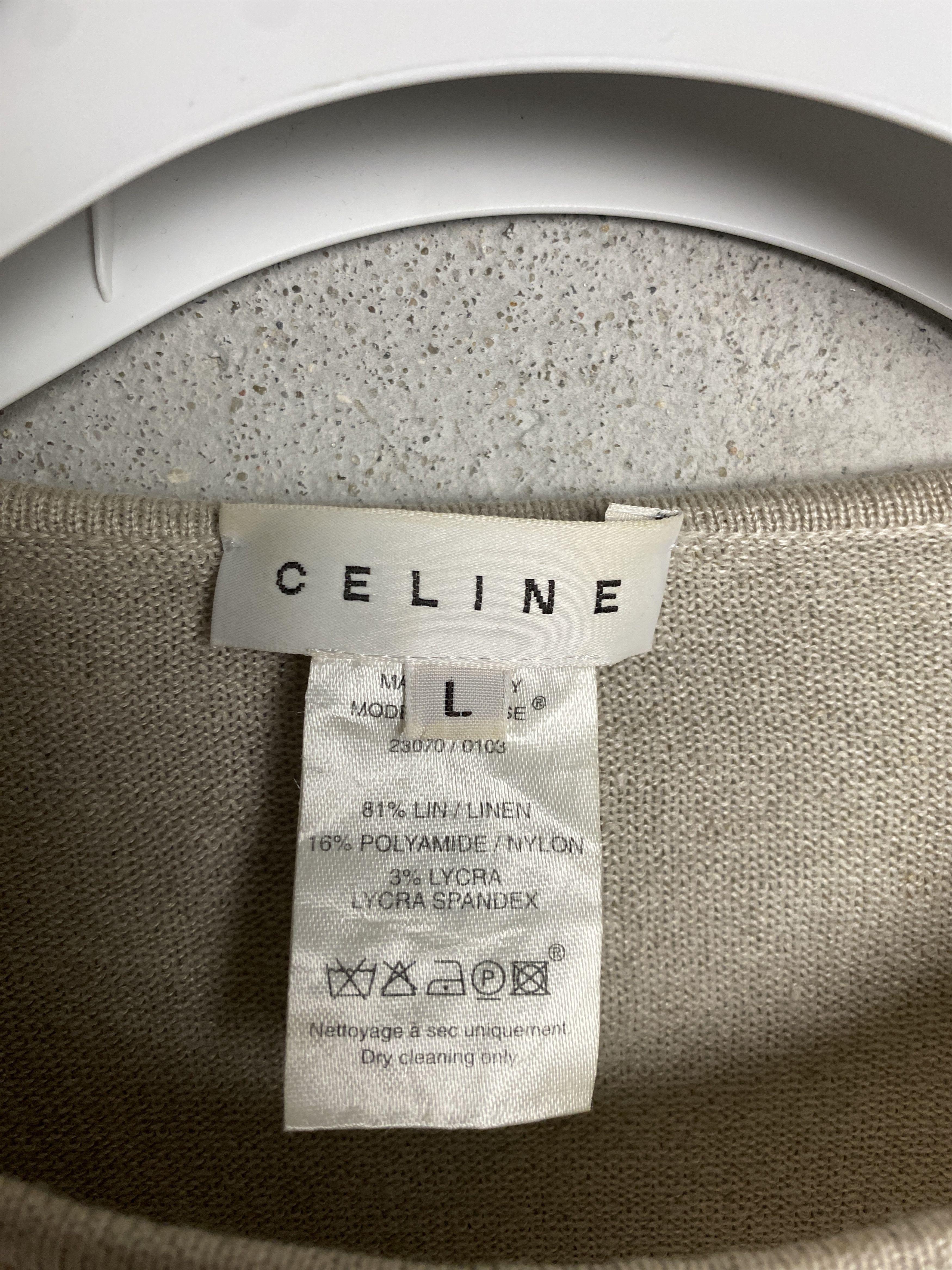 Celine Celine SS02 vintage flower print long sleeve sweater linen Size L / US 10 / IT 46 - 3 Thumbnail
