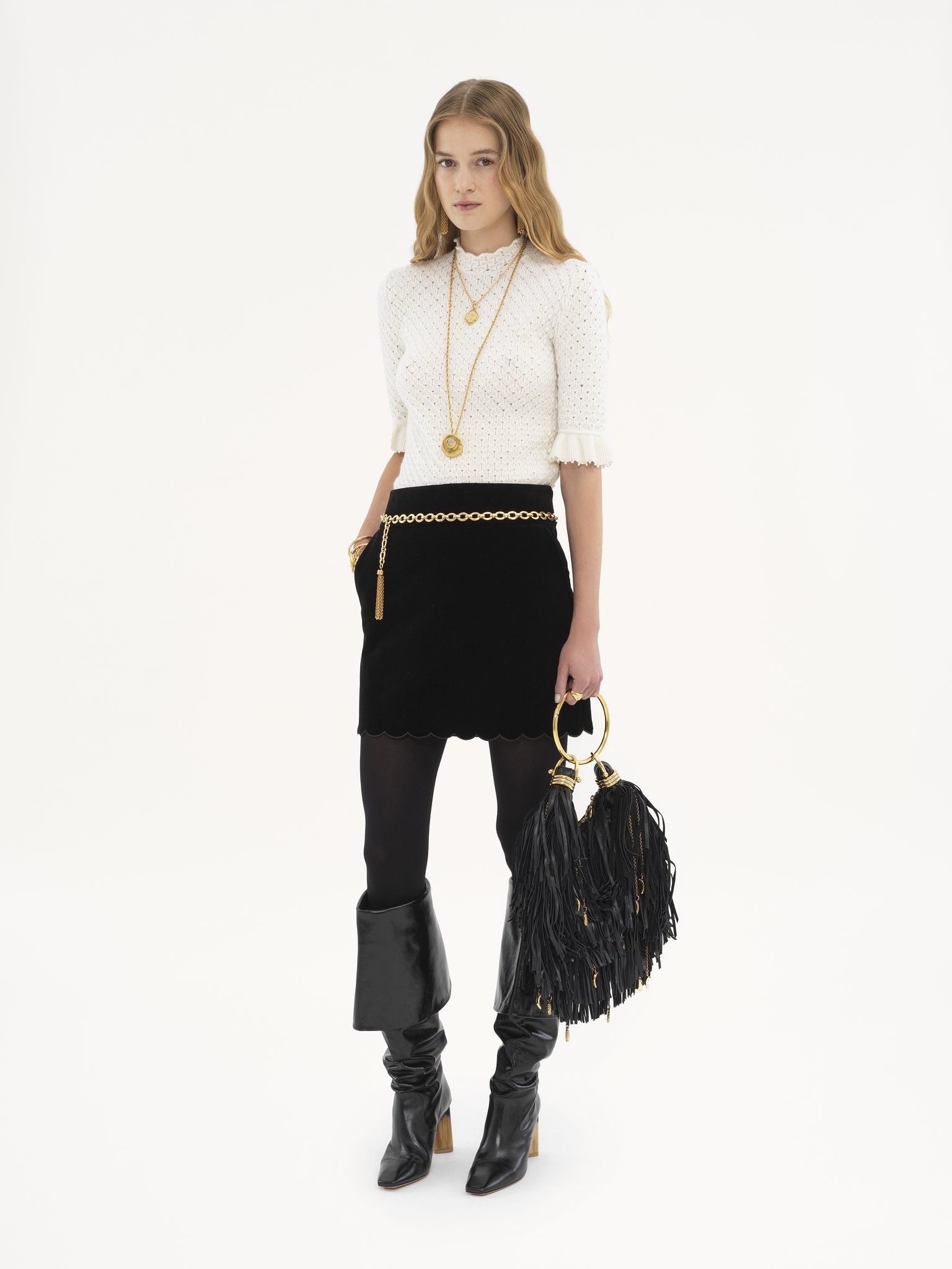 Chloe o1loc1c11125 Georgia Heeled Boots in Black Size US 6 / IT 36 - 7 Thumbnail