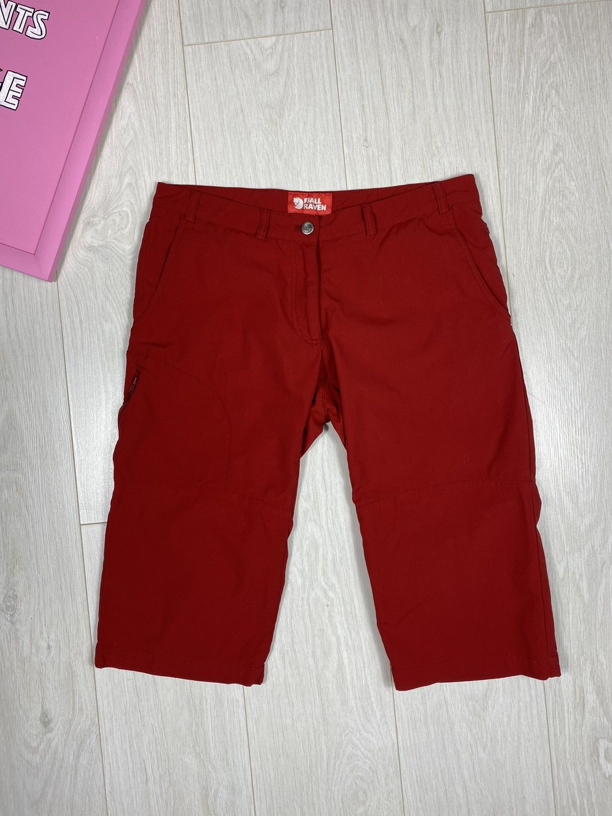 Fjallraven × Vintage Fjallraven Red Long Shorts Size 28" / US 6 / IT 42 - 2 Thumbnail