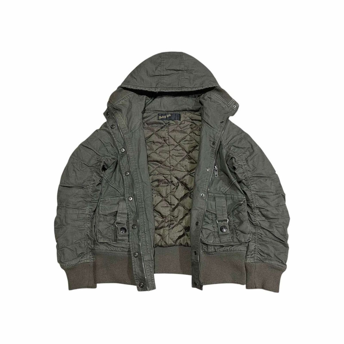 If Six Was Nine 🔥Sick Y2K Joky Gal Bono Bomber Parachute Jacket Hooded LGB Size US M / EU 48-50 / 2 - 8 Thumbnail