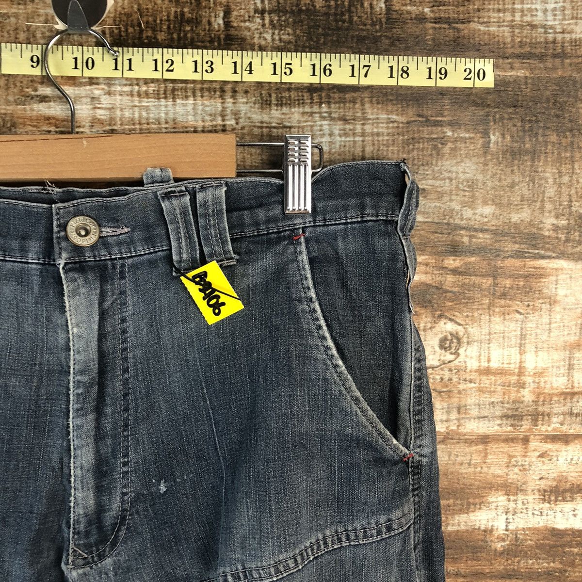 Japanese Brand Field Core Blue Distressed Denim Pants #A2106 Size US 32 / EU 48 - 8 Thumbnail