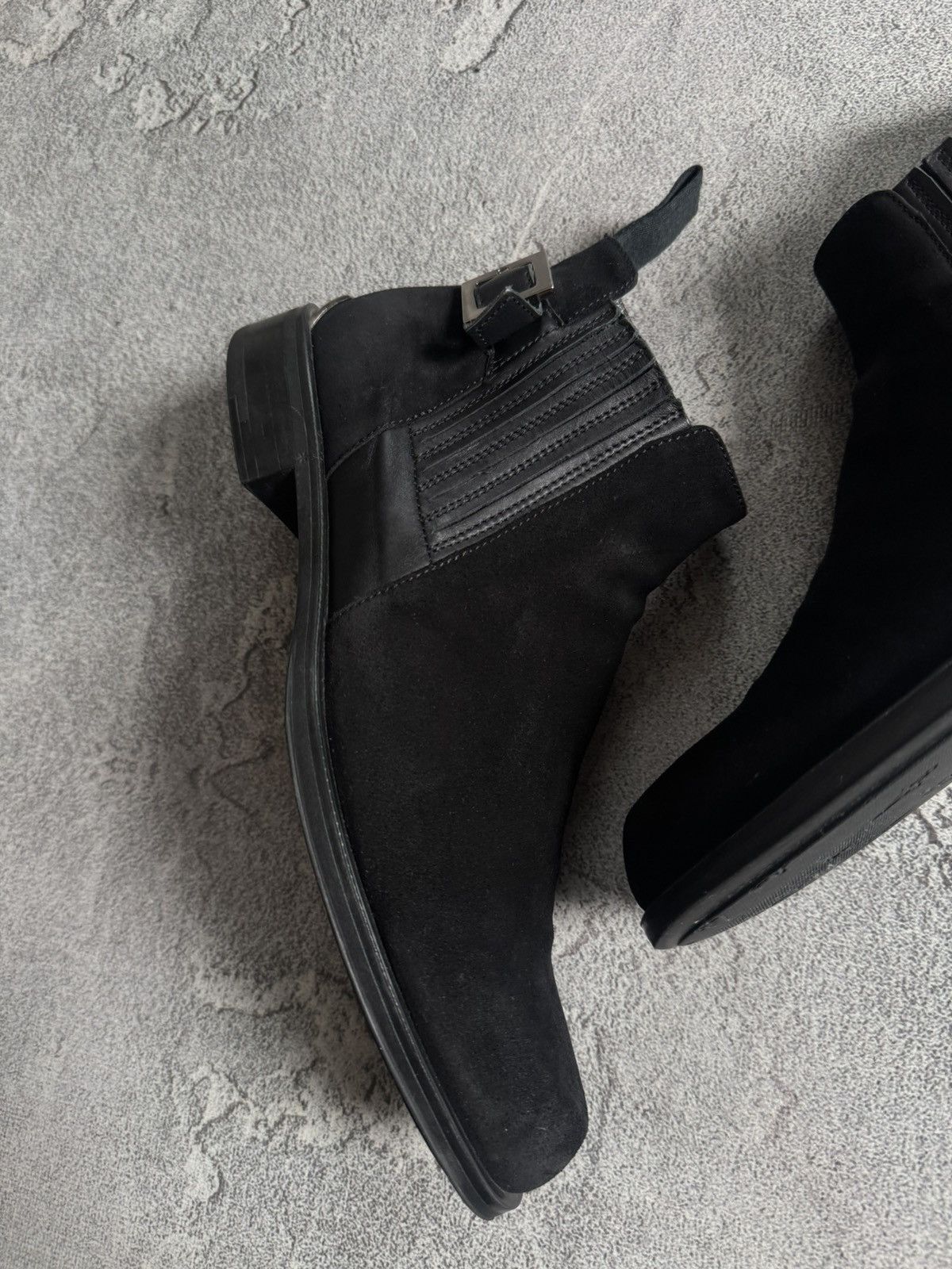 Other Cesare Paciotti 27.5cm suede black ankle boots shoes western Size US 9.5 / EU 42-43 - 5 Thumbnail